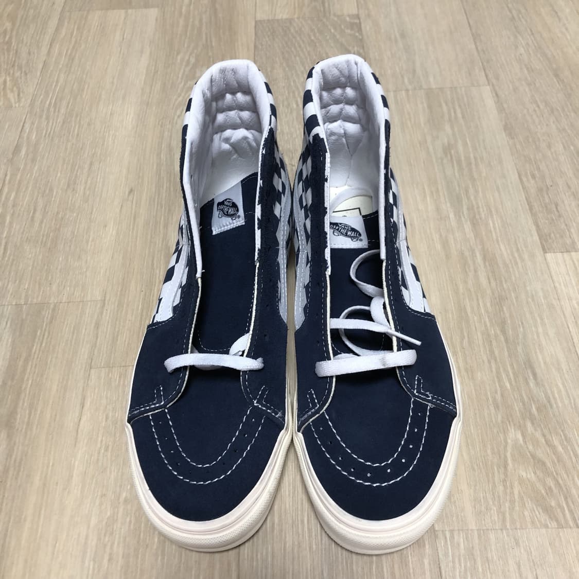 (265) 새상품 반스 VANS 스케이트 하이 드레스 블루 체커보드 상품이미지10