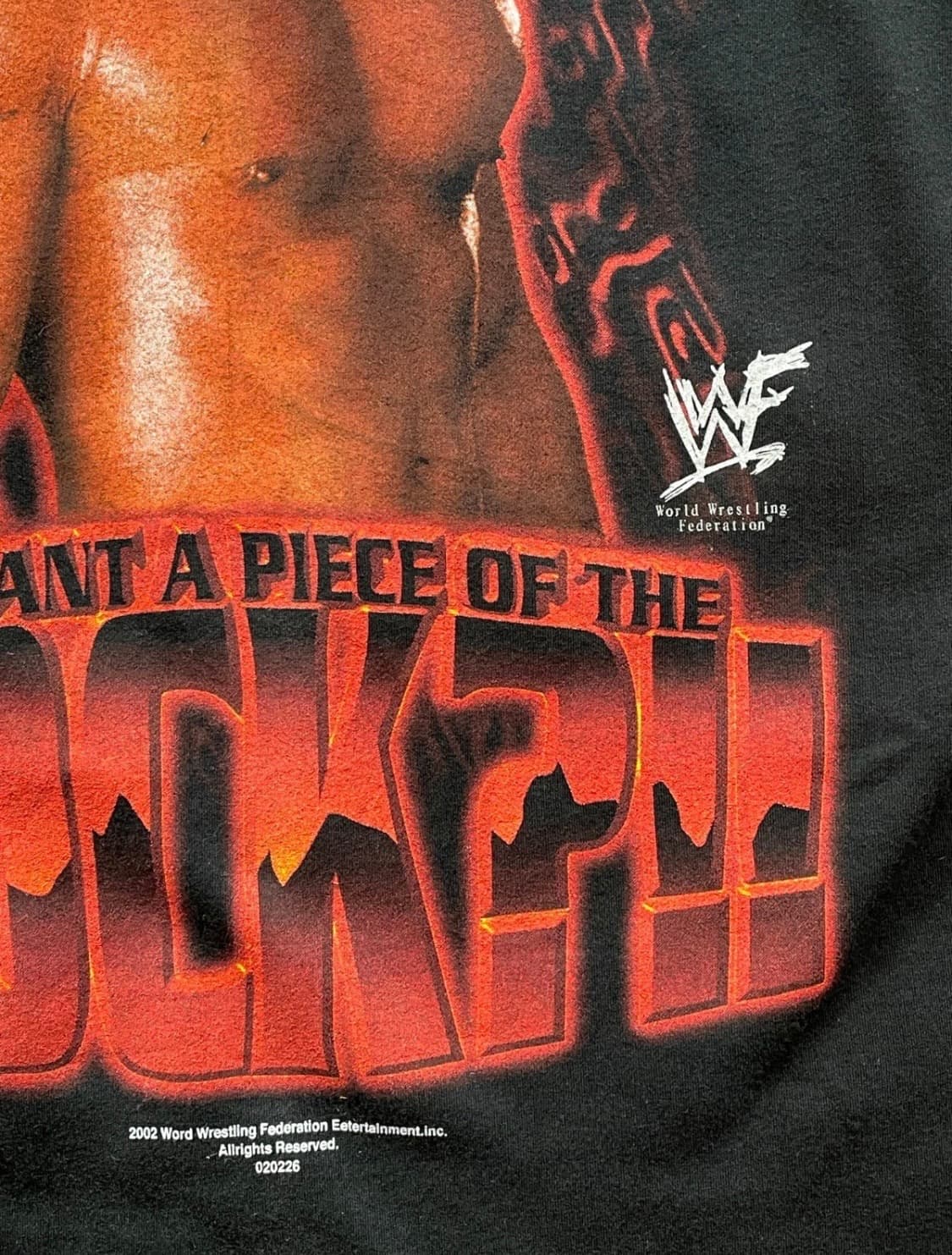 2002 빈티지 더 락 레슬링 티셔츠 상품이미지4