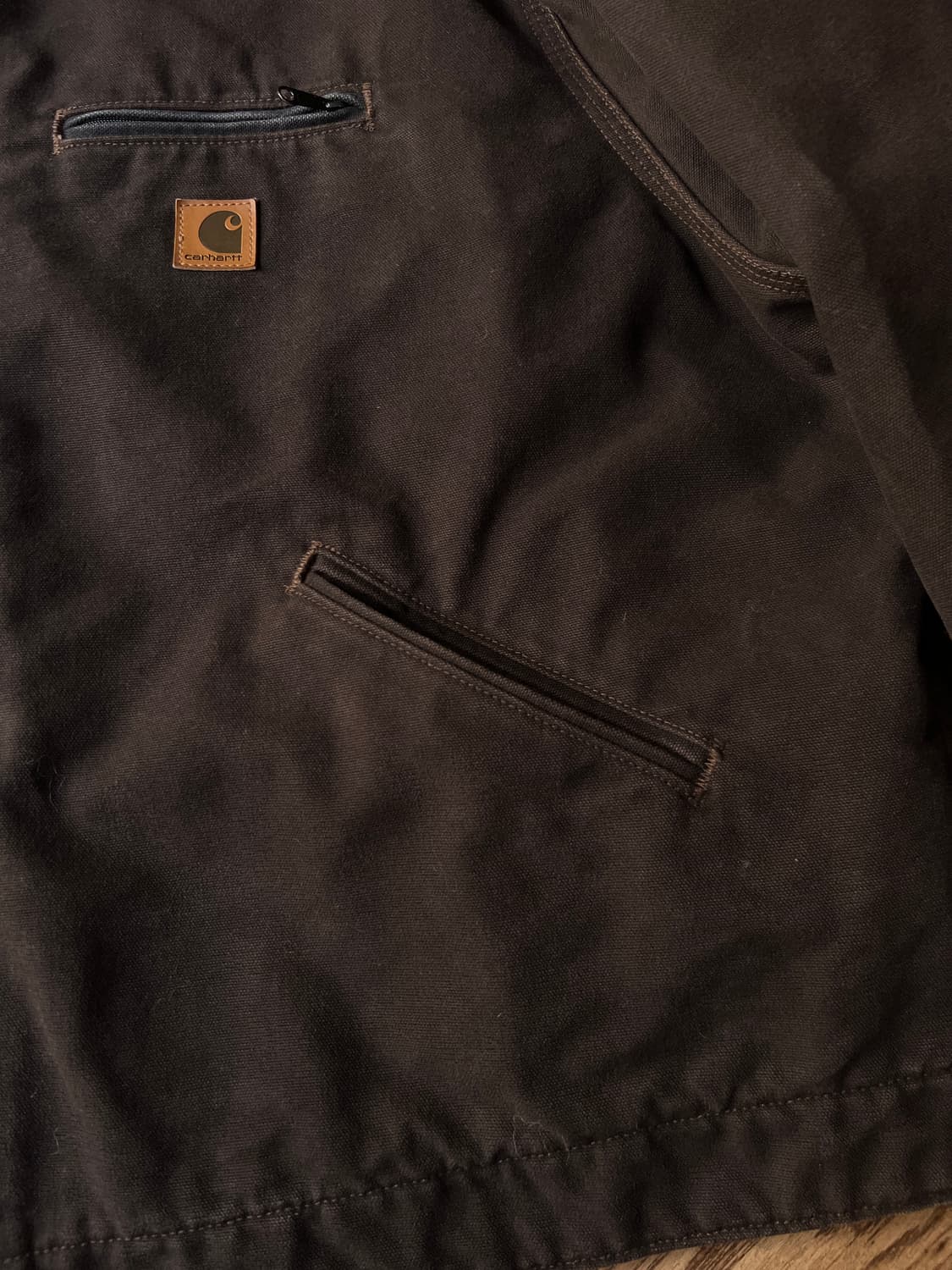 [3XL]칼하트 USA J97 디트로이트 다크브라운 워크자켓 상품이미지6