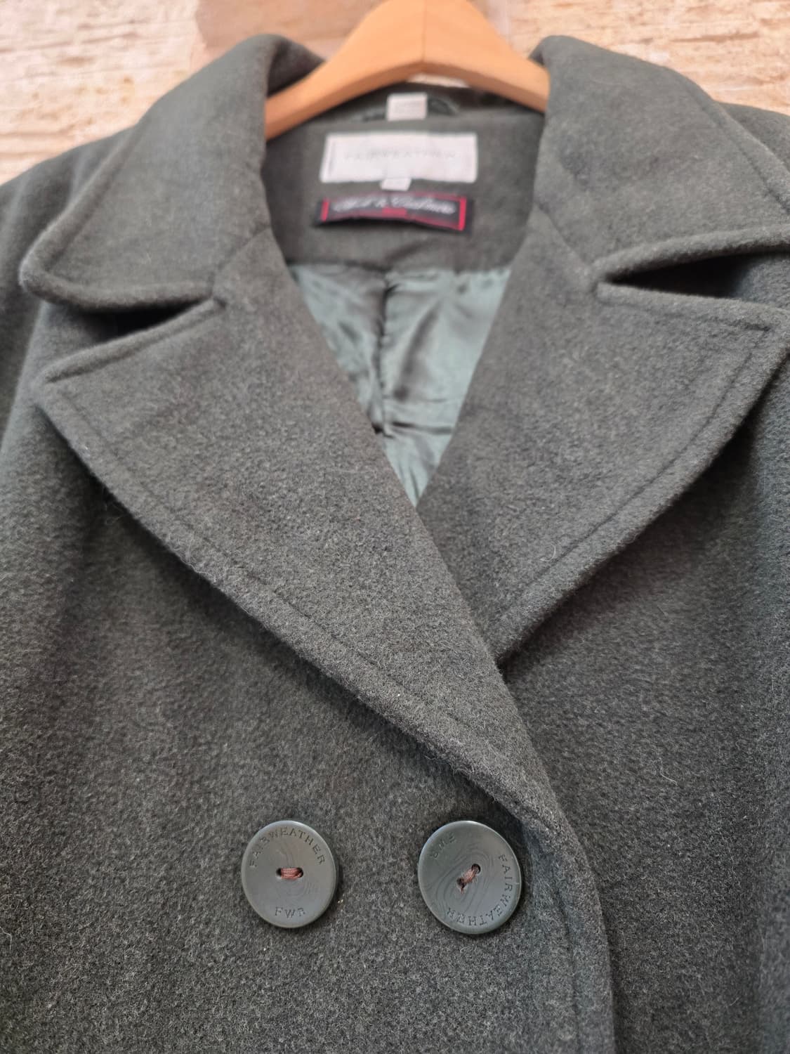 Fairweather(페어웨더) 모직 캐시미어 더블 코트 L 상품이미지4