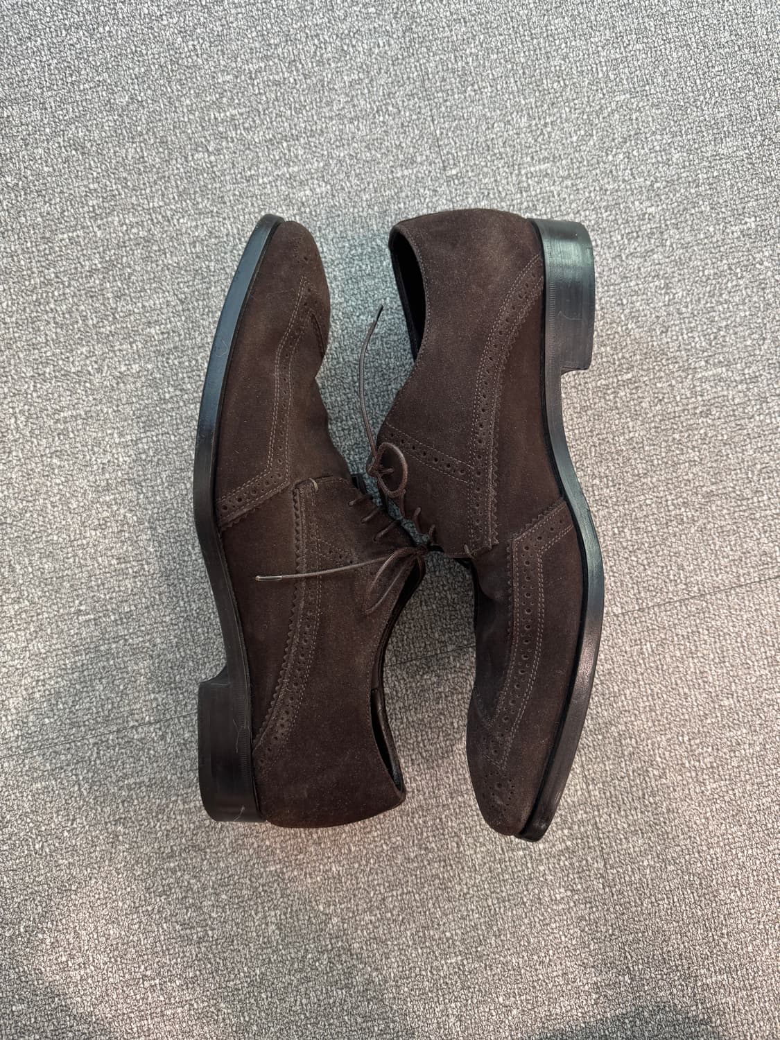 프라다 스웨이드 레이스업 윙팁 더비슈즈 10 상품이미지1