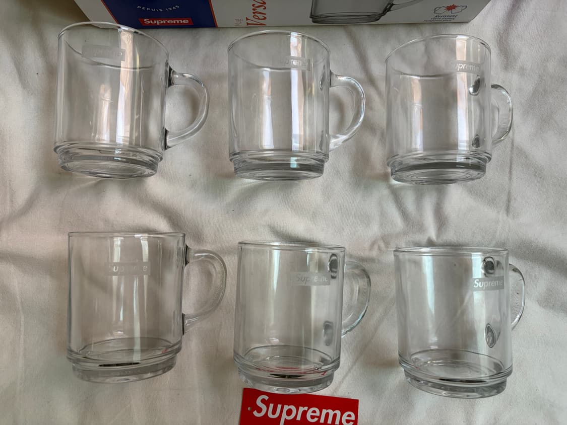 슈프림 듀라렉스 글래스 머그 클리어 (6개 세트) - 23SS Supre 상품이미지3