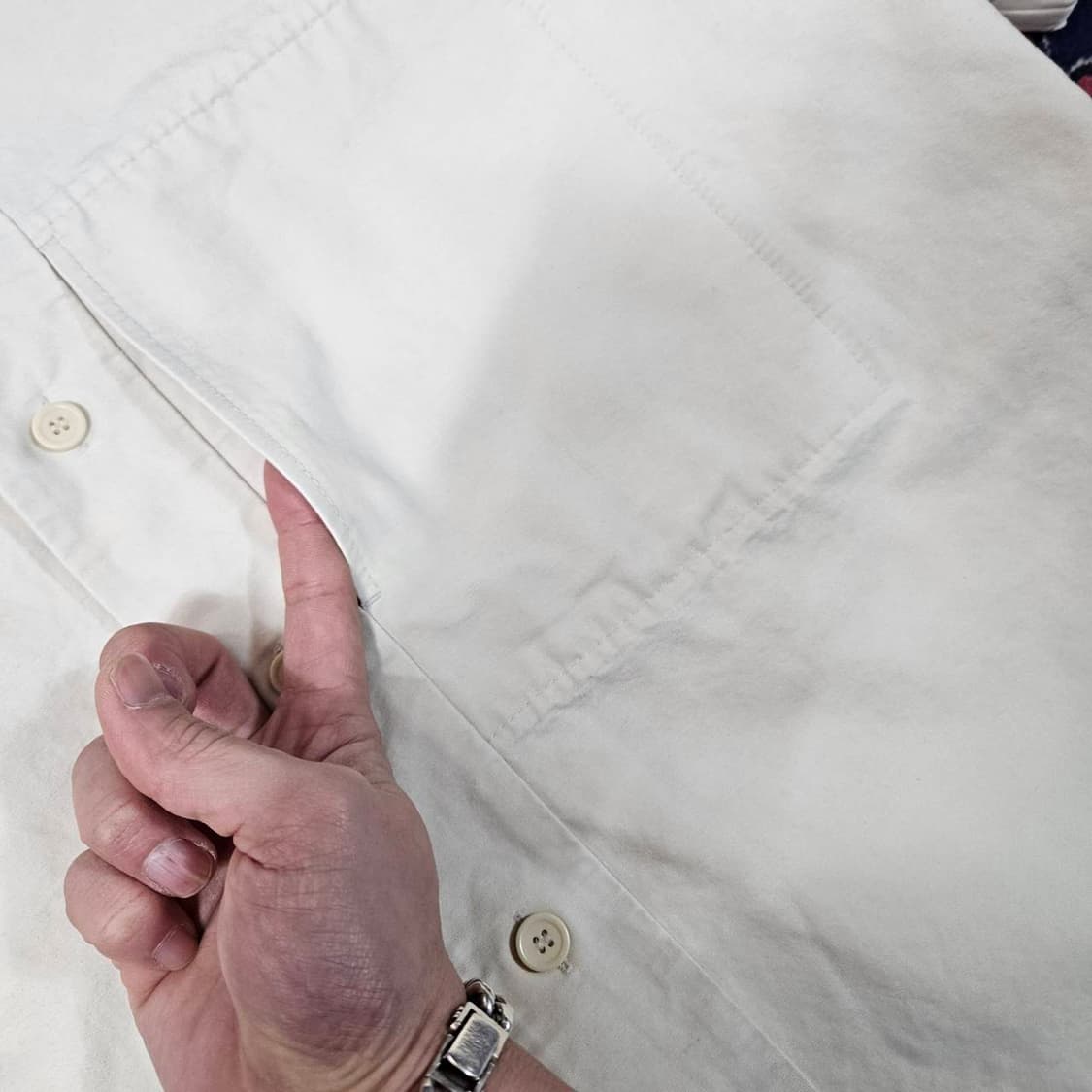 코스(COS) 카라넥 루즈핏 반팔 셔츠 L size 상품이미지4