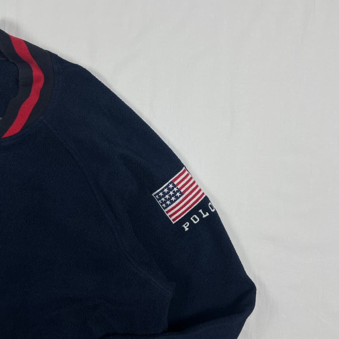 90‘s 폴로랄프로렌 usa 성조기 로고 플리스 자켓 상품이미지4