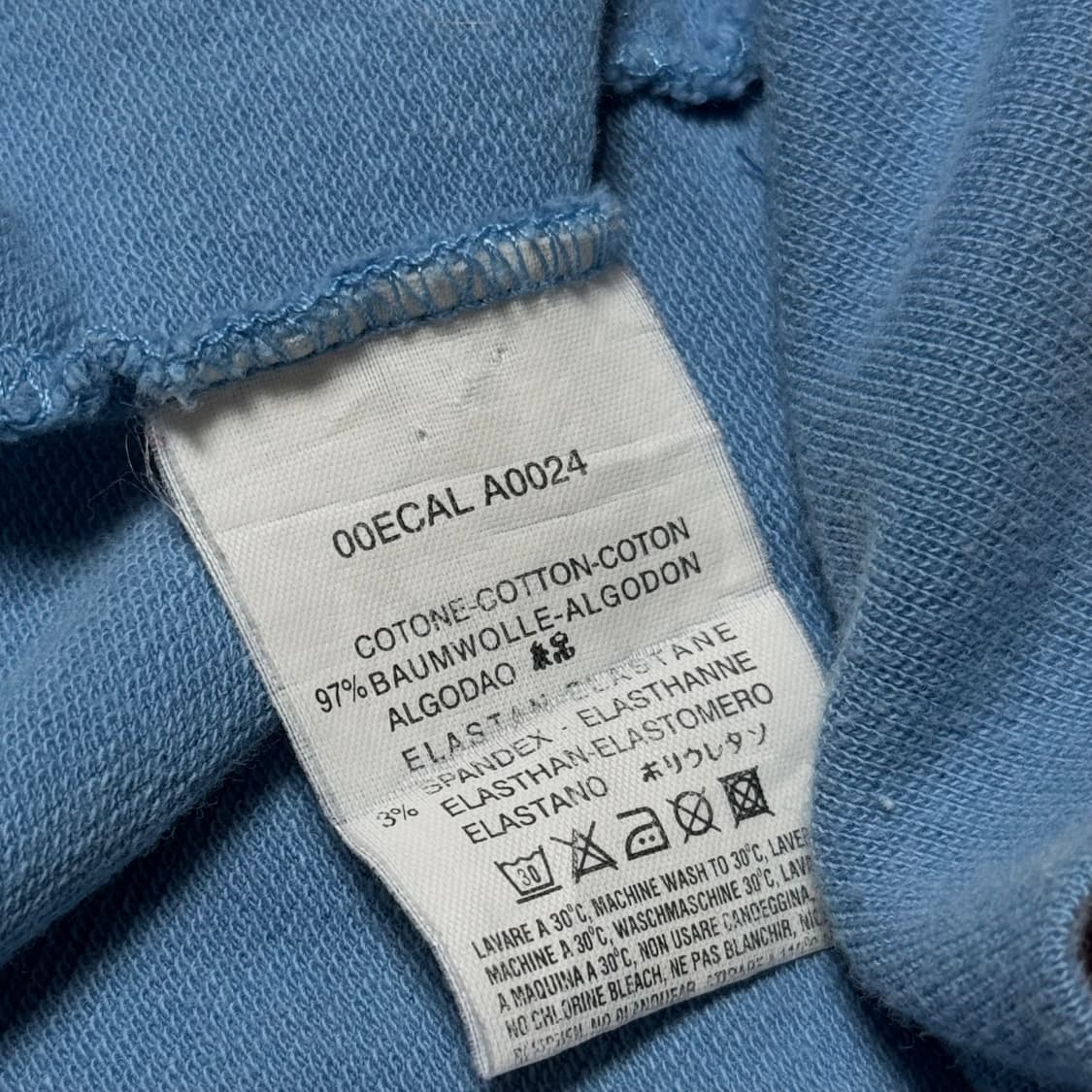 Diesel cotton high neck zip-up(Blue) 상품이미지6