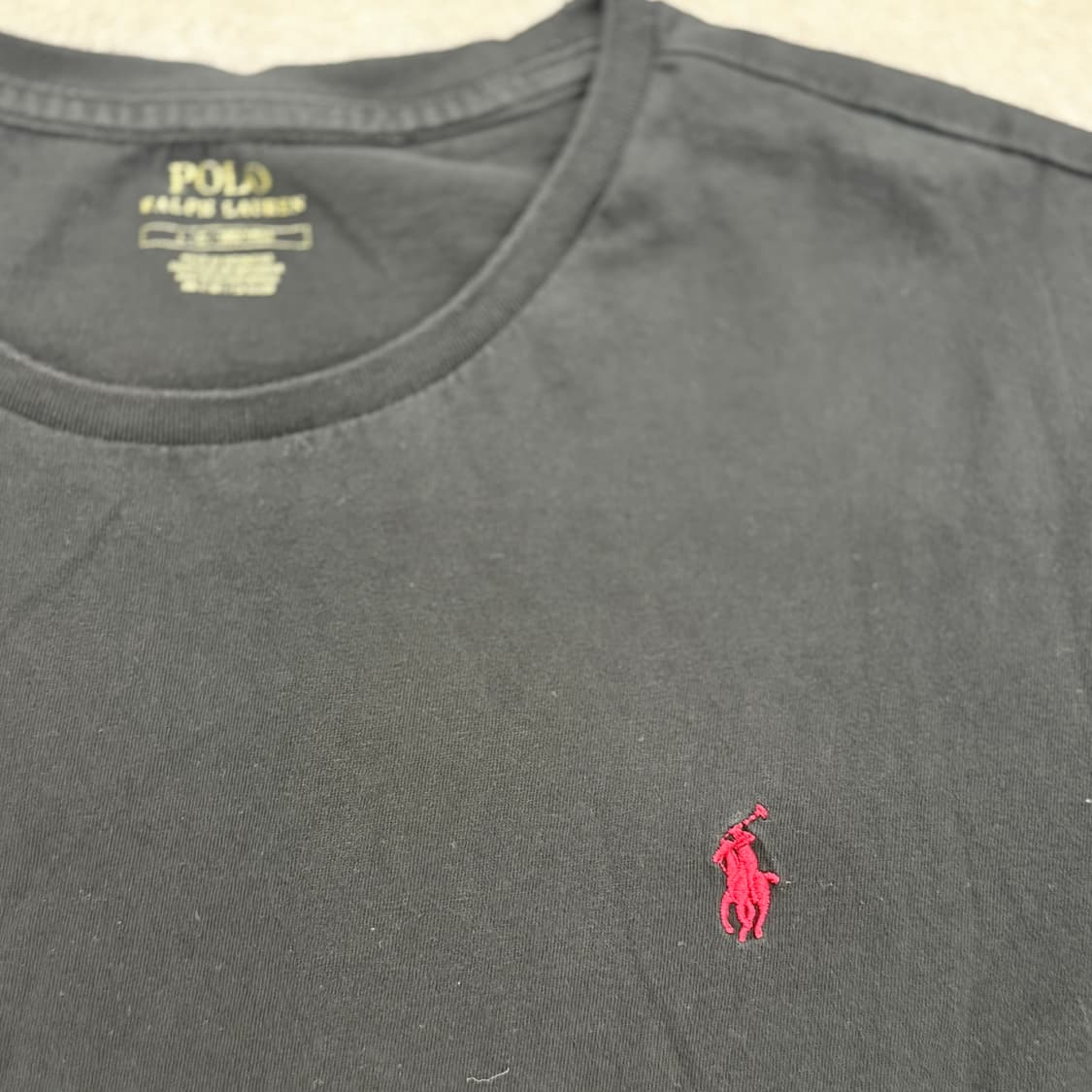 폴로 랄프로렌 반팔 티셔츠 (블랙) 레드포니  상품이미지4