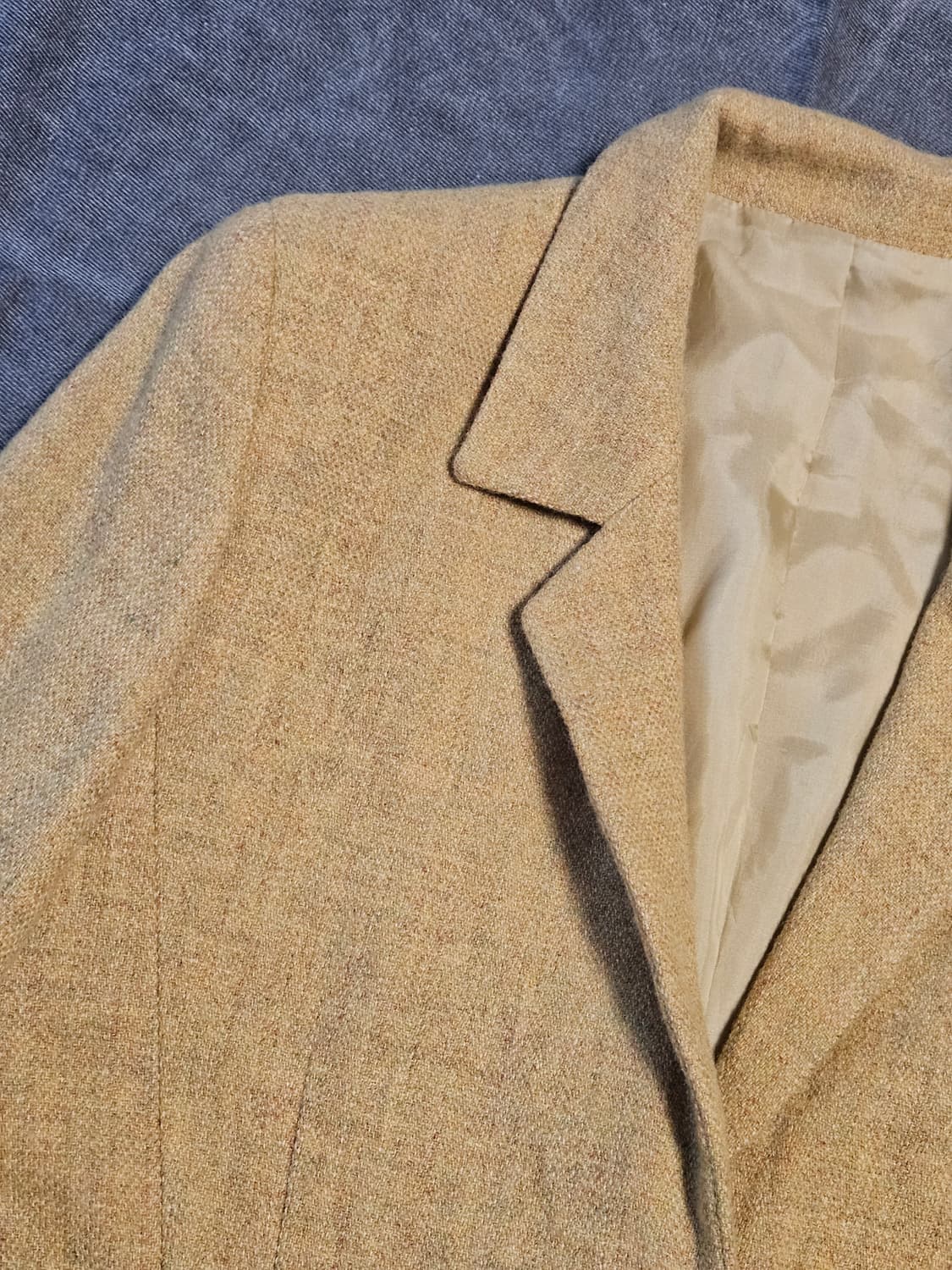 빈티지 옐로우 모직자켓 상품이미지2