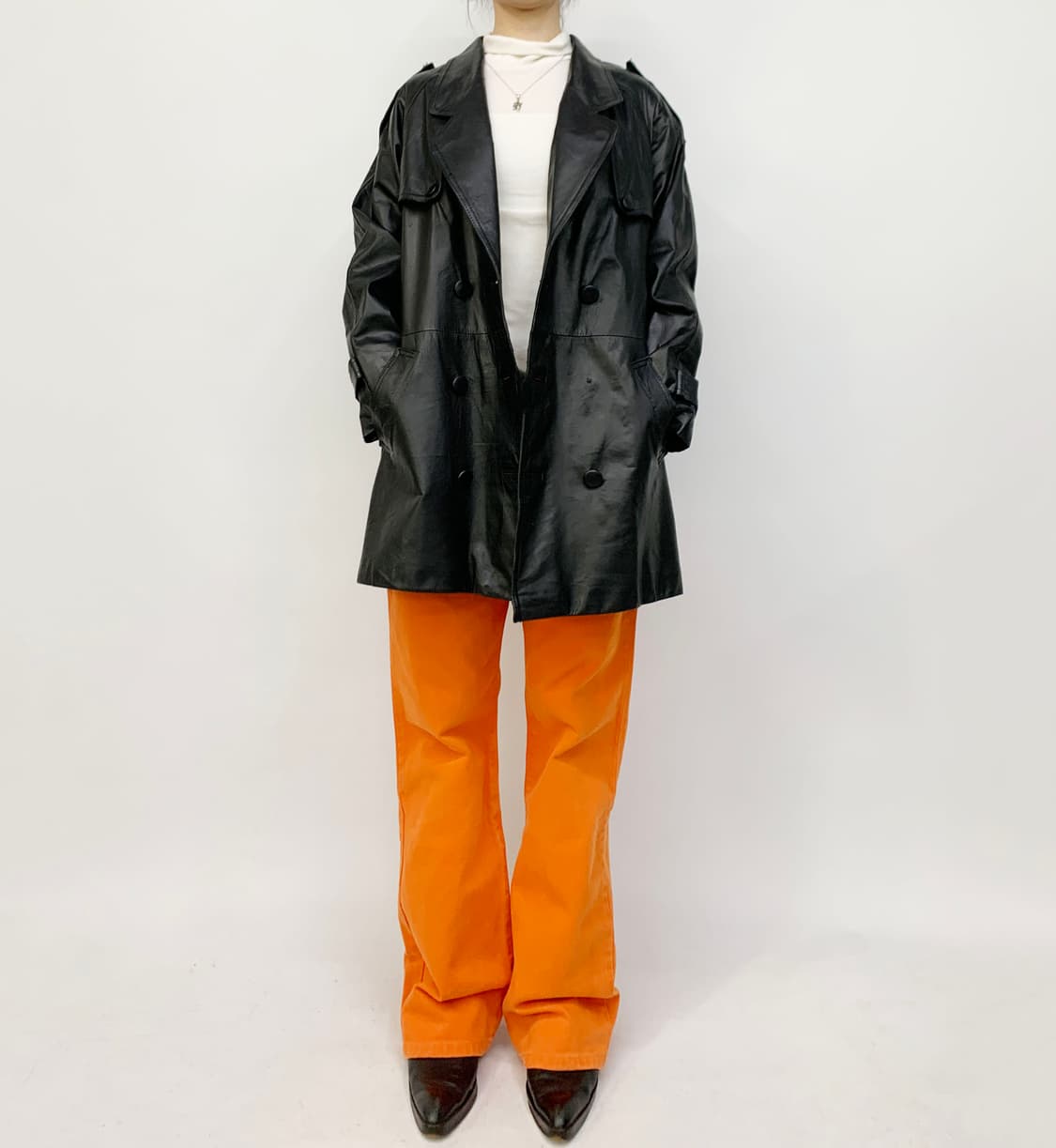 DAEIL 레더 자켓 상품이미지1