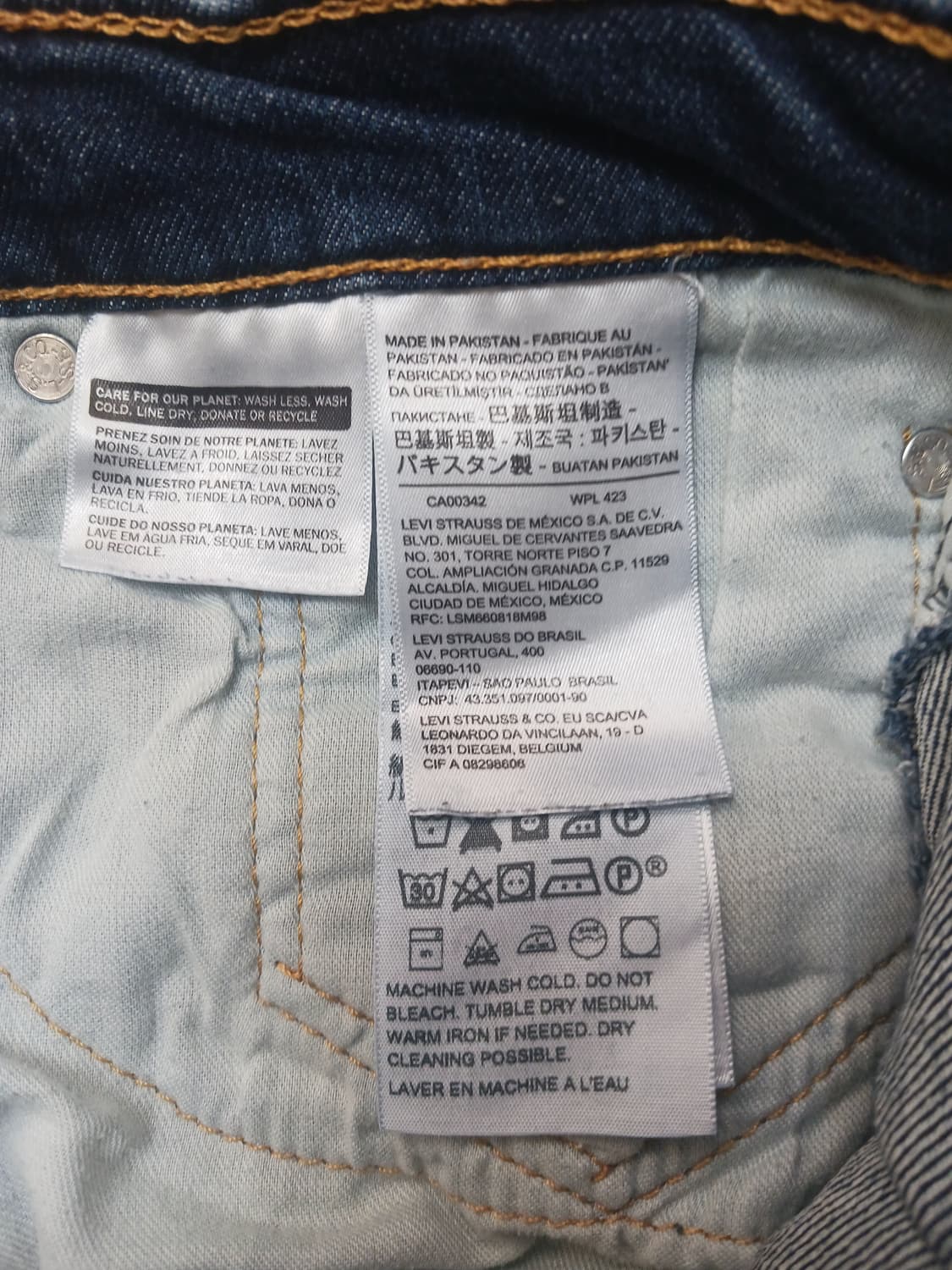 [34] 리바이스 502 중청 레귤러 테이퍼드진 청바지 상품이미지10