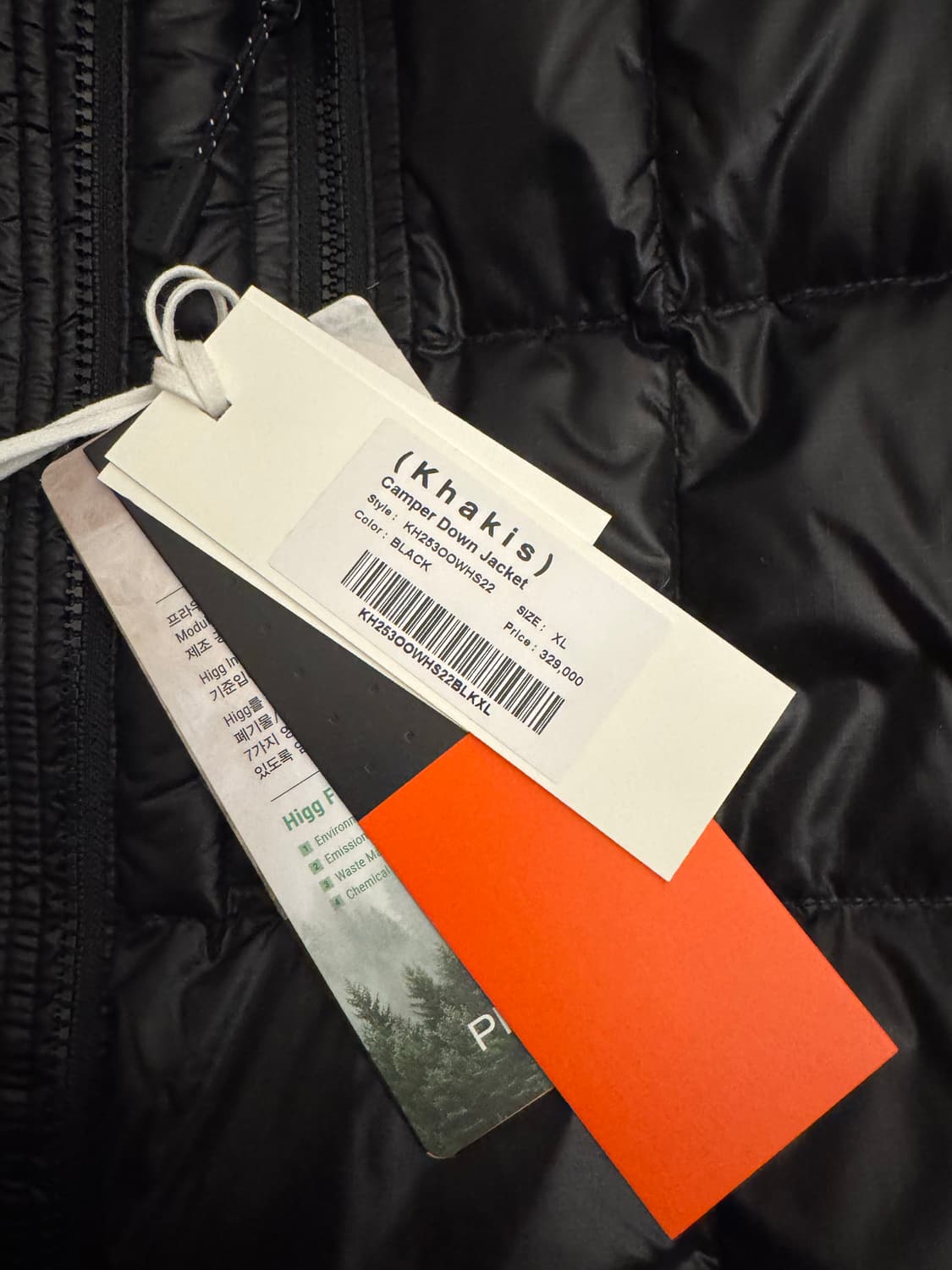 카키스 캠퍼 다운 자켓 블랙xl 상품이미지3