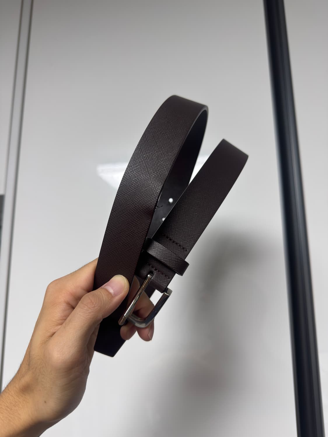 [32] 무신사스탠다드 사피아노 신세틱 레더 벨트 브라운 상품이미지3