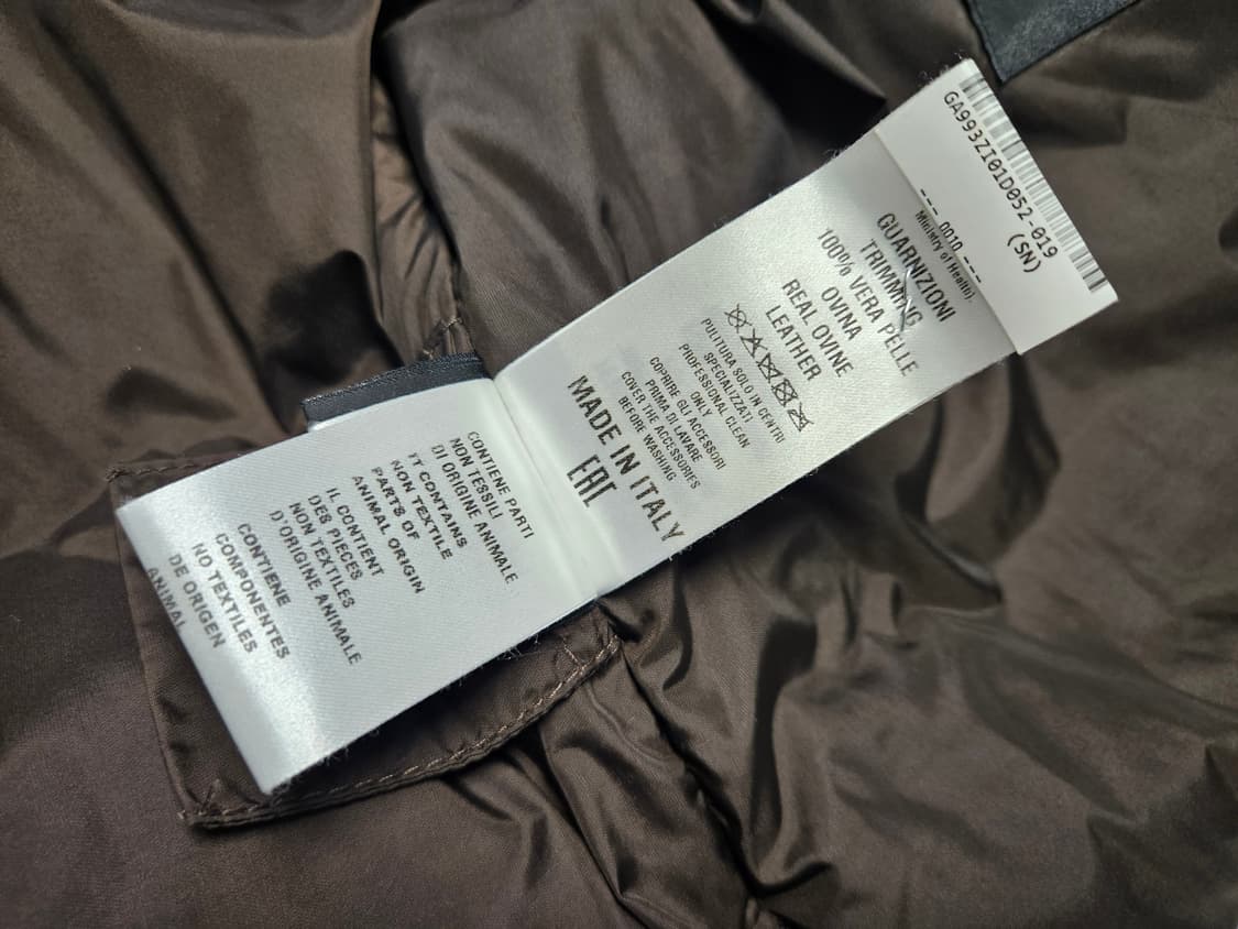 AFG 1972 무스탕 패딩 구스다운 천연가죽 이탈리아 프리미엄 브랜드 상품이미지8