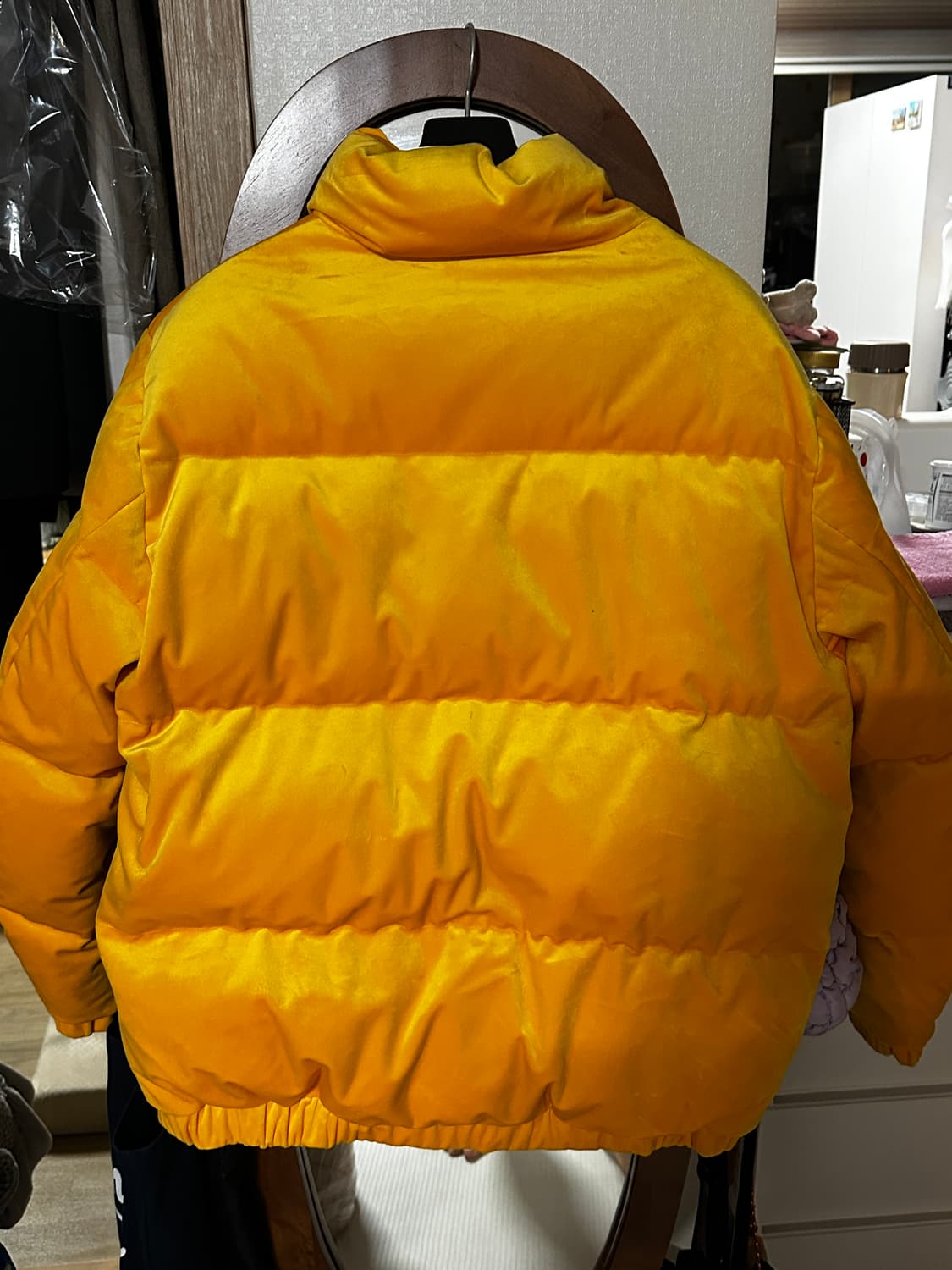 위캔더스 벨벳패딩 상품이미지5