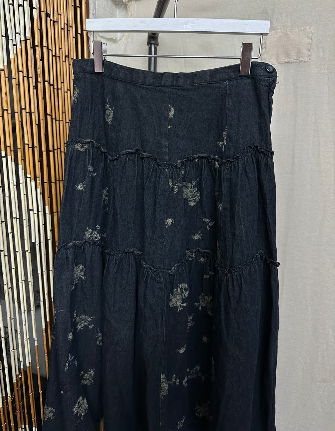 flower denim volume skirt 상품이미지3