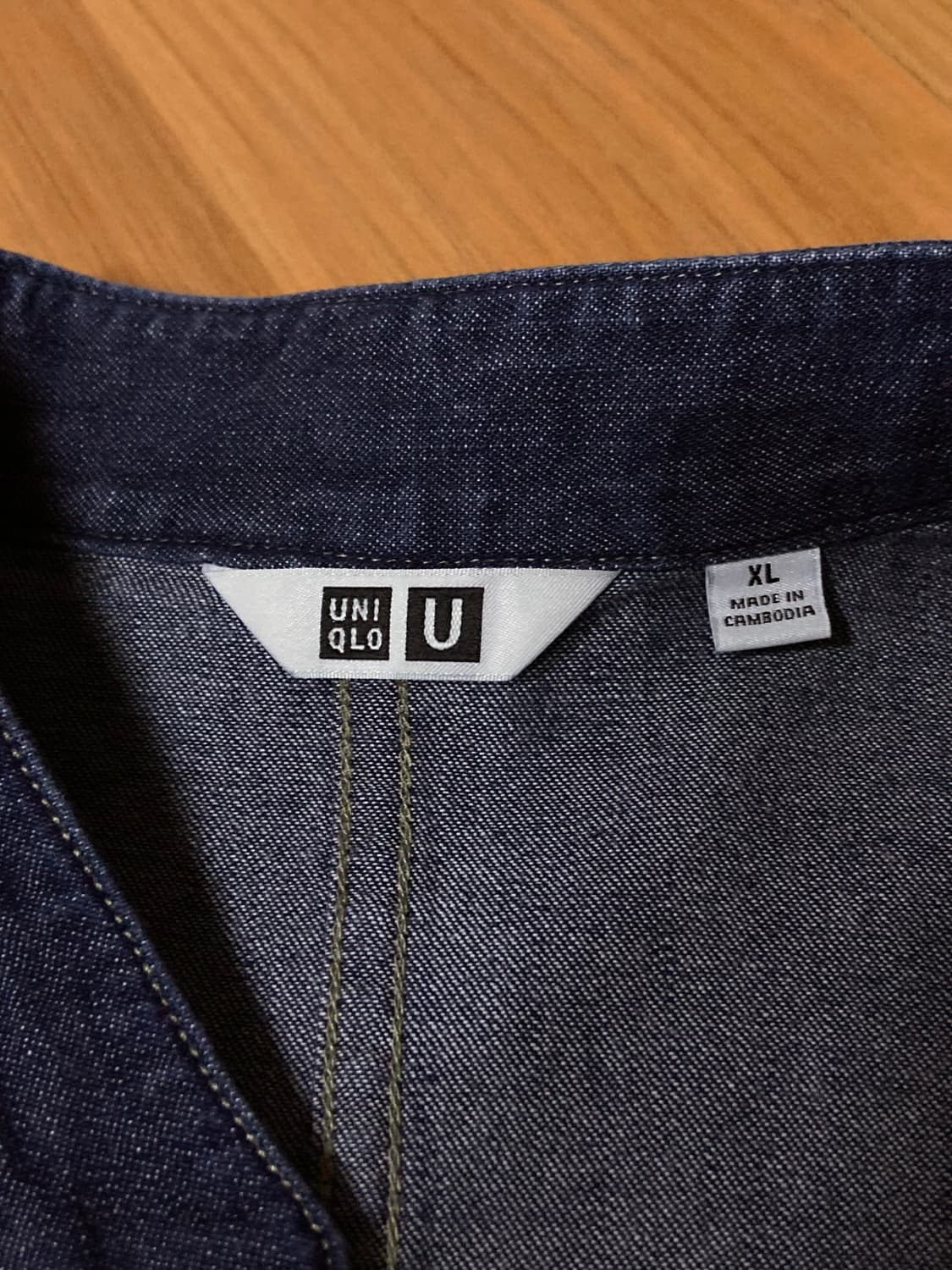 (남여) 유니클로 U 르메르 데님 커버올 자켓 XL 상품이미지5