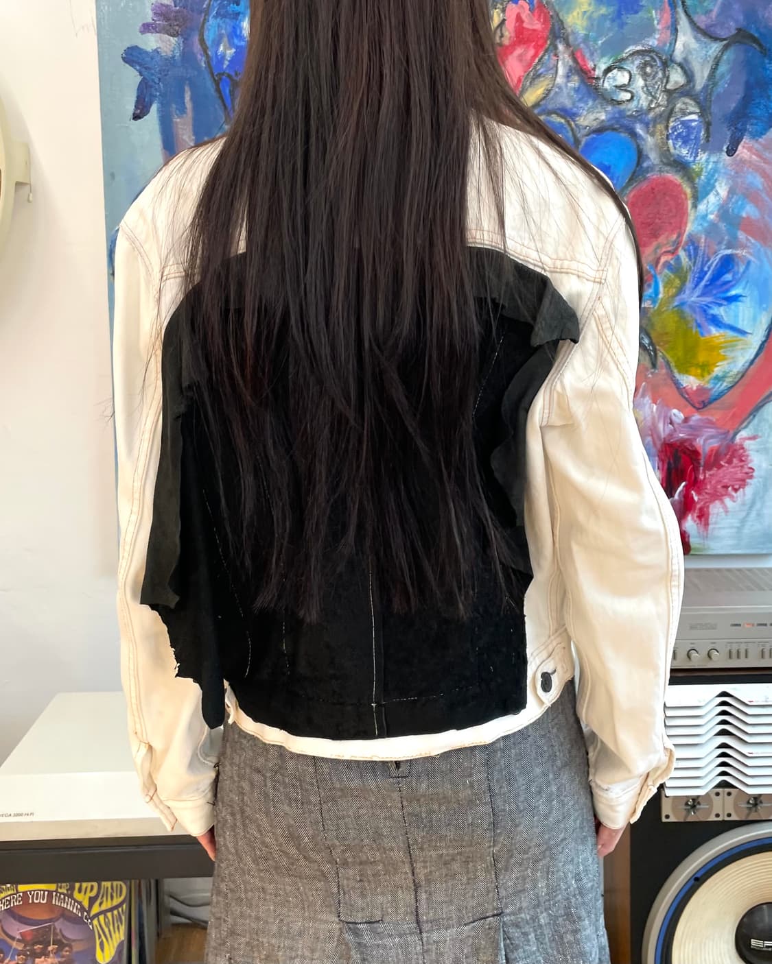 [S] 컬렉션프리베 데님 레더 자켓 상품이미지1