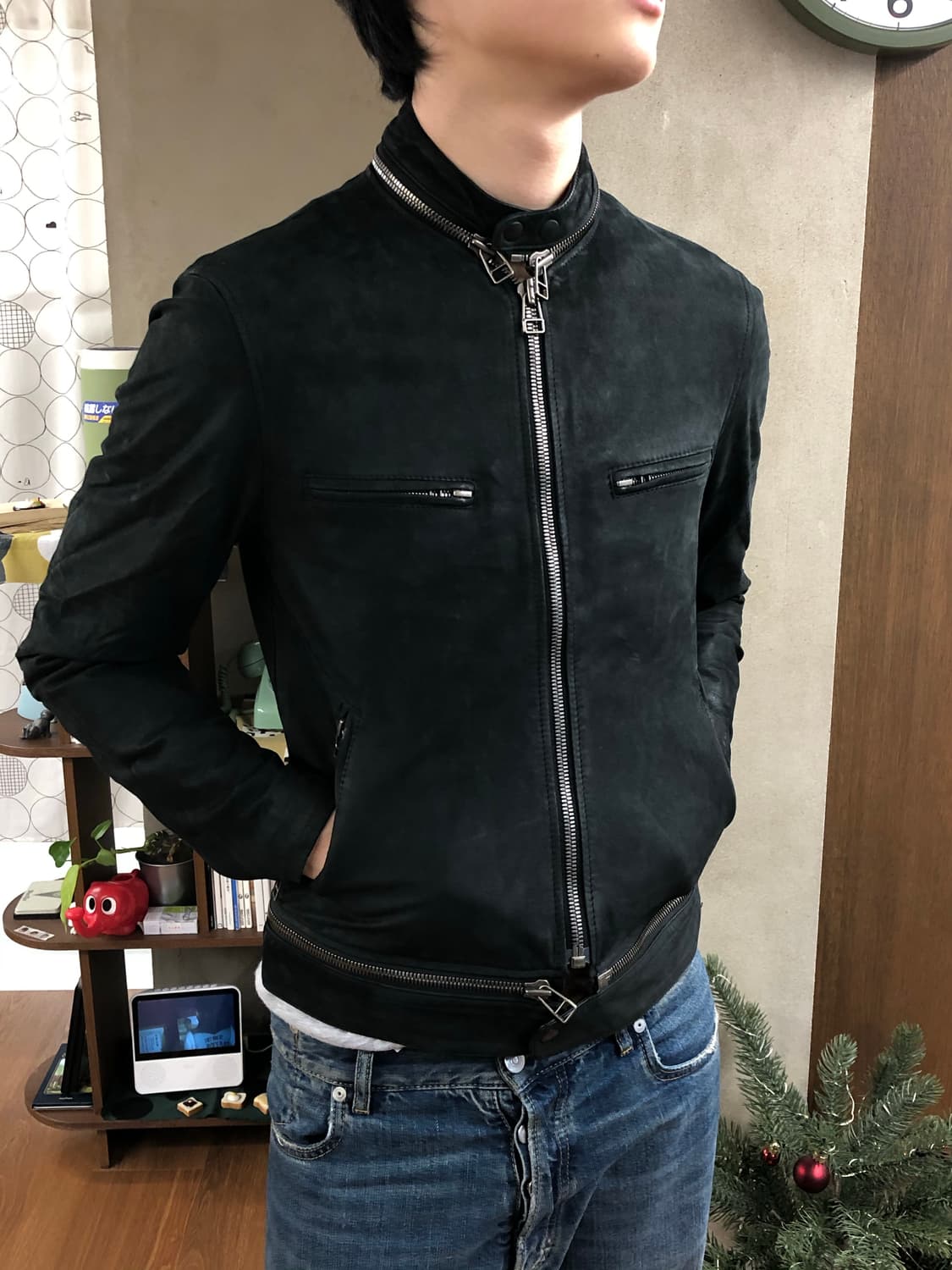 N.Hoolywood 바이커 양가죽 자켓 36 상품이미지2