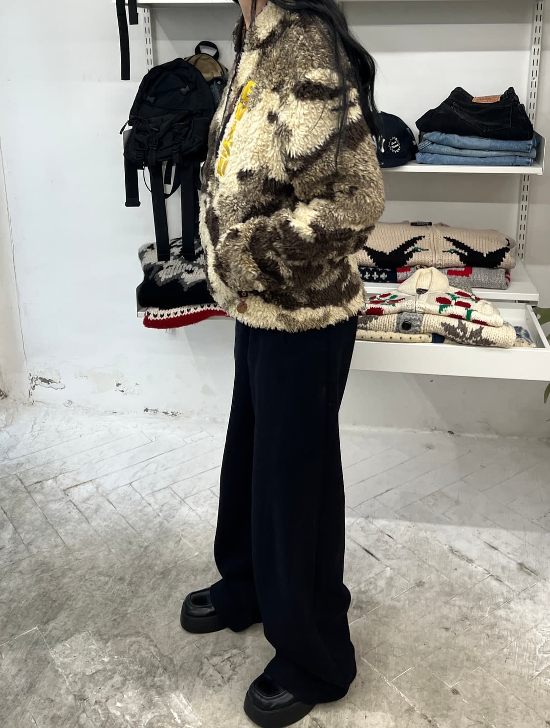 에비수 재팬 카모 후리스 상품이미지7