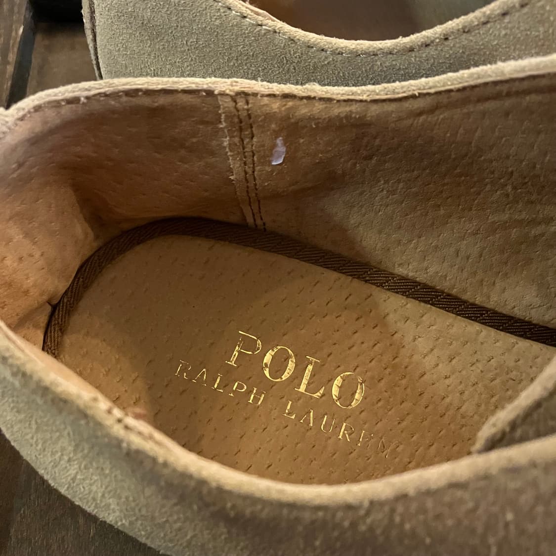 폴로 랄프로렌 스웨이드 더비 슈즈 US 8EE 상품이미지6