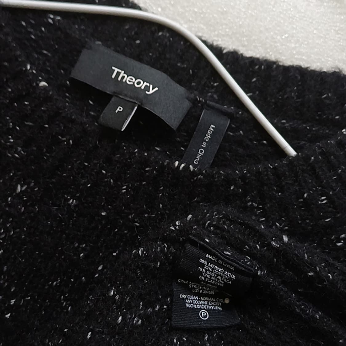 띠어리 메리노 울 베이비 알파카 라운드 니트 여성 헐렁 S 사랑봉봉 상품이미지3