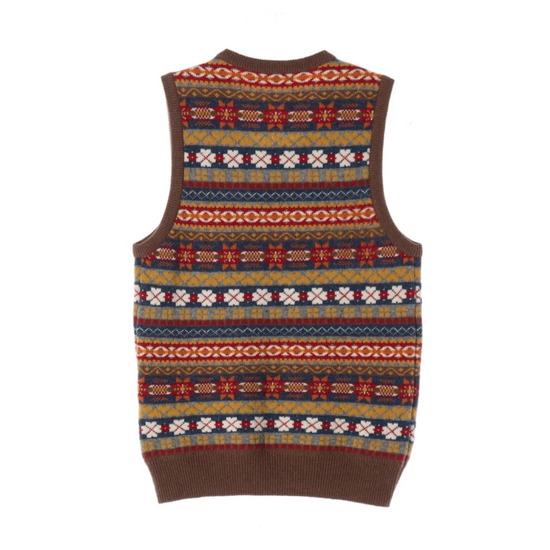 지오지아 페어아일 울 블렌드 니트 베스트 M 상품이미지2