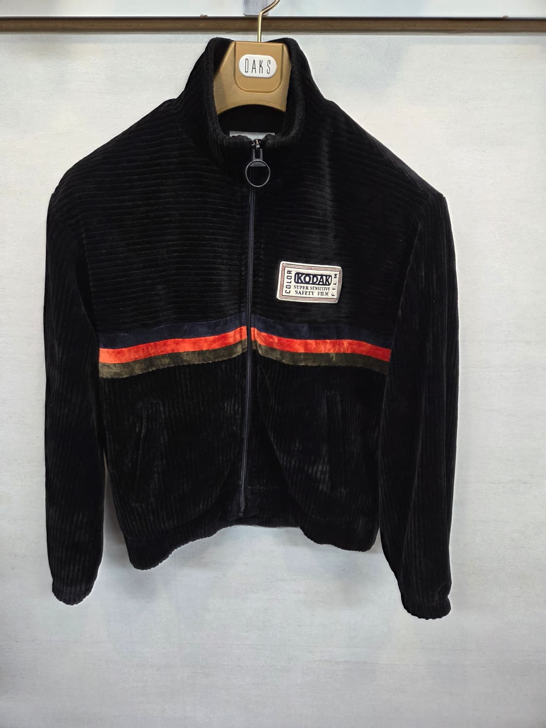 코닥 키즈 주니어 레터링 코듀로이 집업 자켓 140 상품이미지2