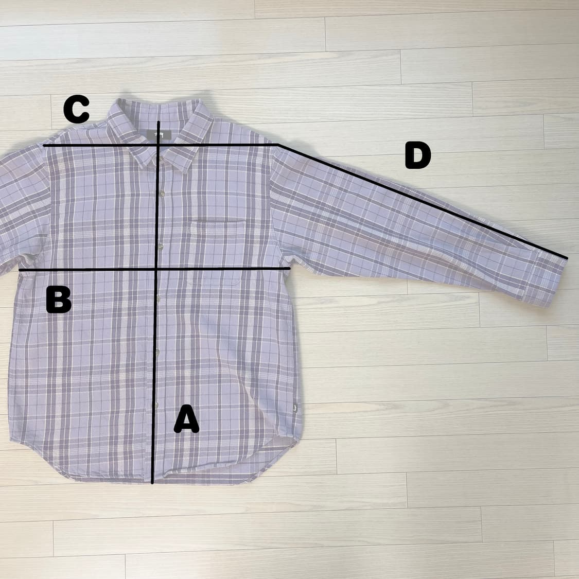 L)스투시 플레이드 셔츠 라벤더 상품이미지6