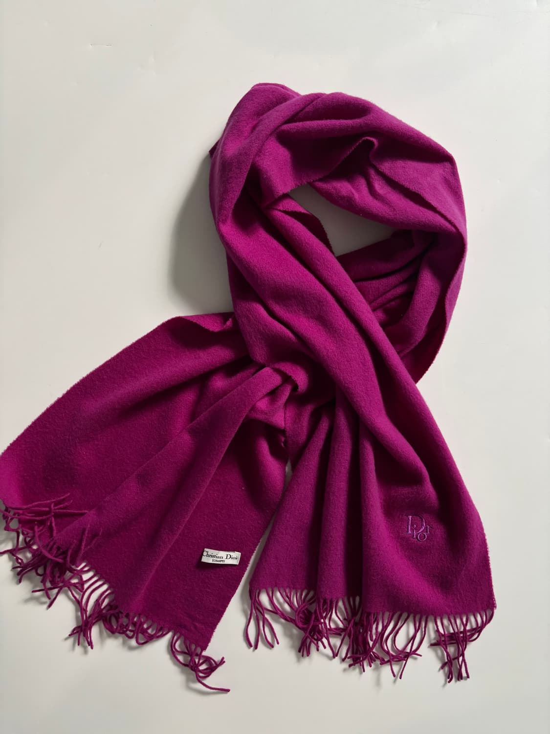 Christian Dior 디올 퍼플 울 머플러 상품이미지5