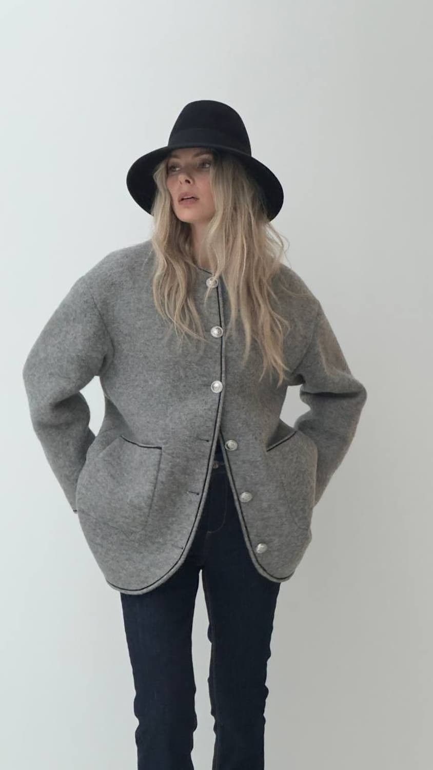 유럽빈티지자켓ㅡ압축울자켓겸 코트(드라이완료) 상품이미지9