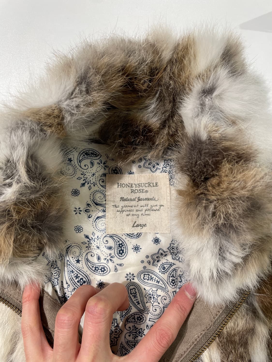 허니서클 로즈 레빗 퍼 베스트 상품이미지7