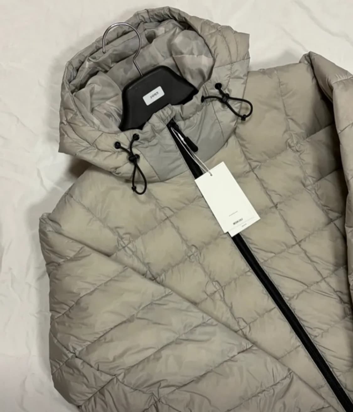 비긴202 커브라이트 경량패딩 그레이 1사이즈 상품이미지2