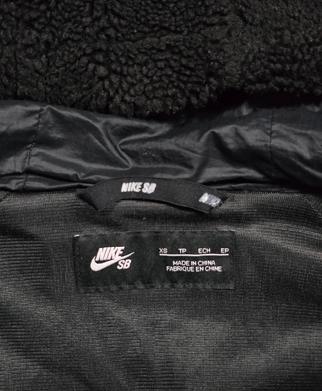 나이키 뽀글이 후리스 후드 집업 자켓 블랙 상품이미지6