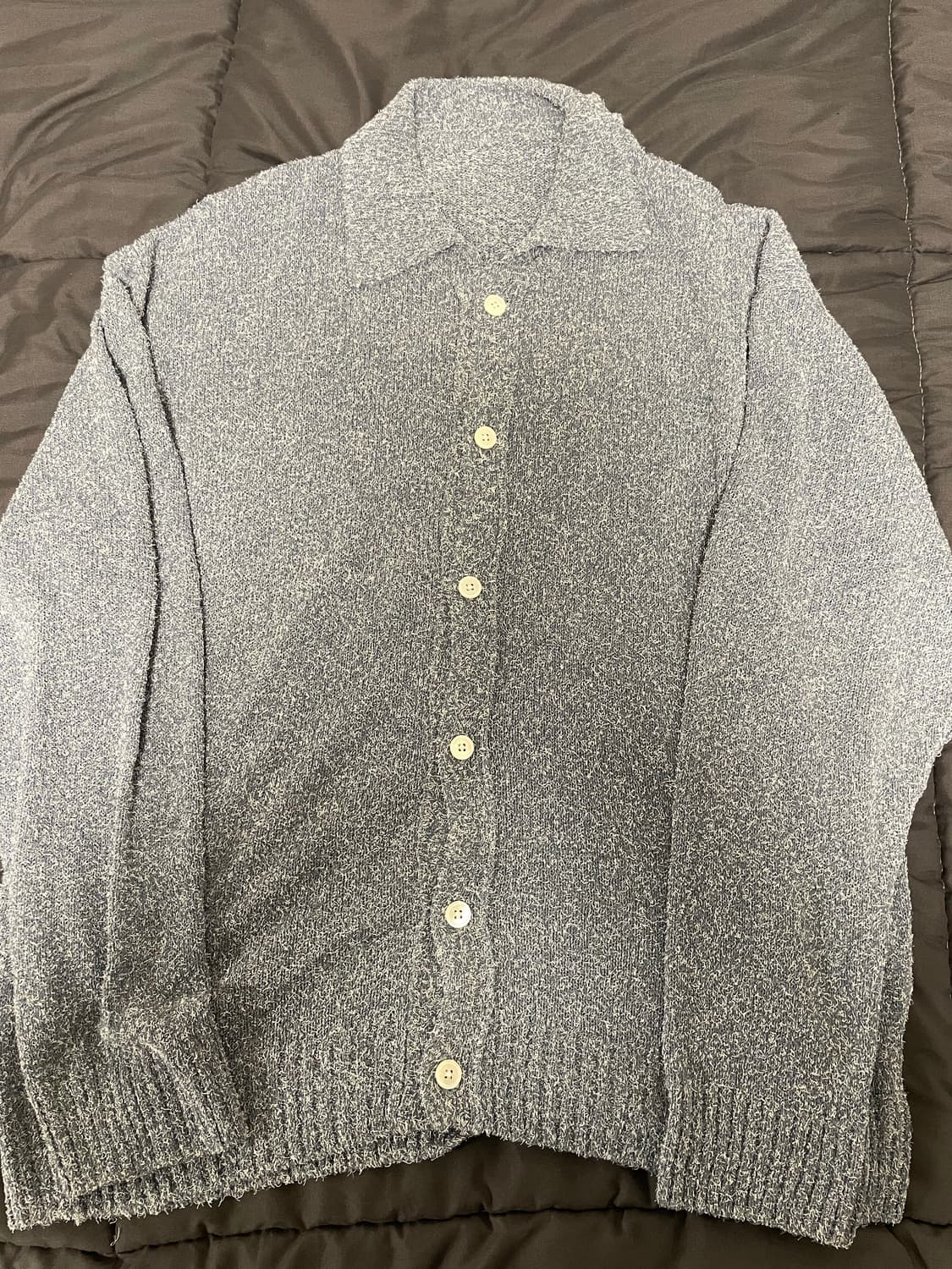 유스 youth 니트 카라 가디건 블루 M 상품이미지2