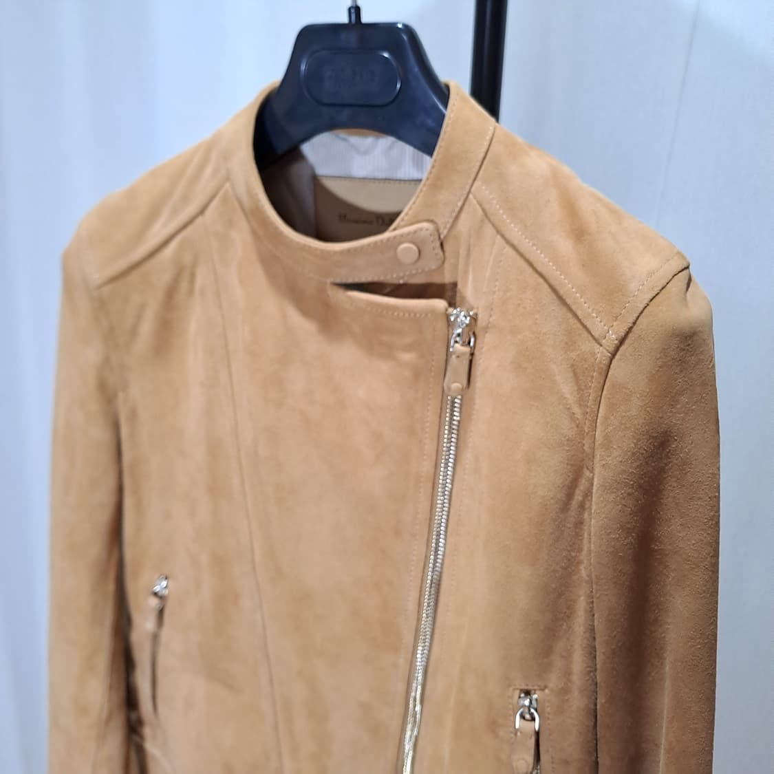 (여성 택포) 마시모두띠 고트스킨 스웨이드 자켓 B607 상품이미지2