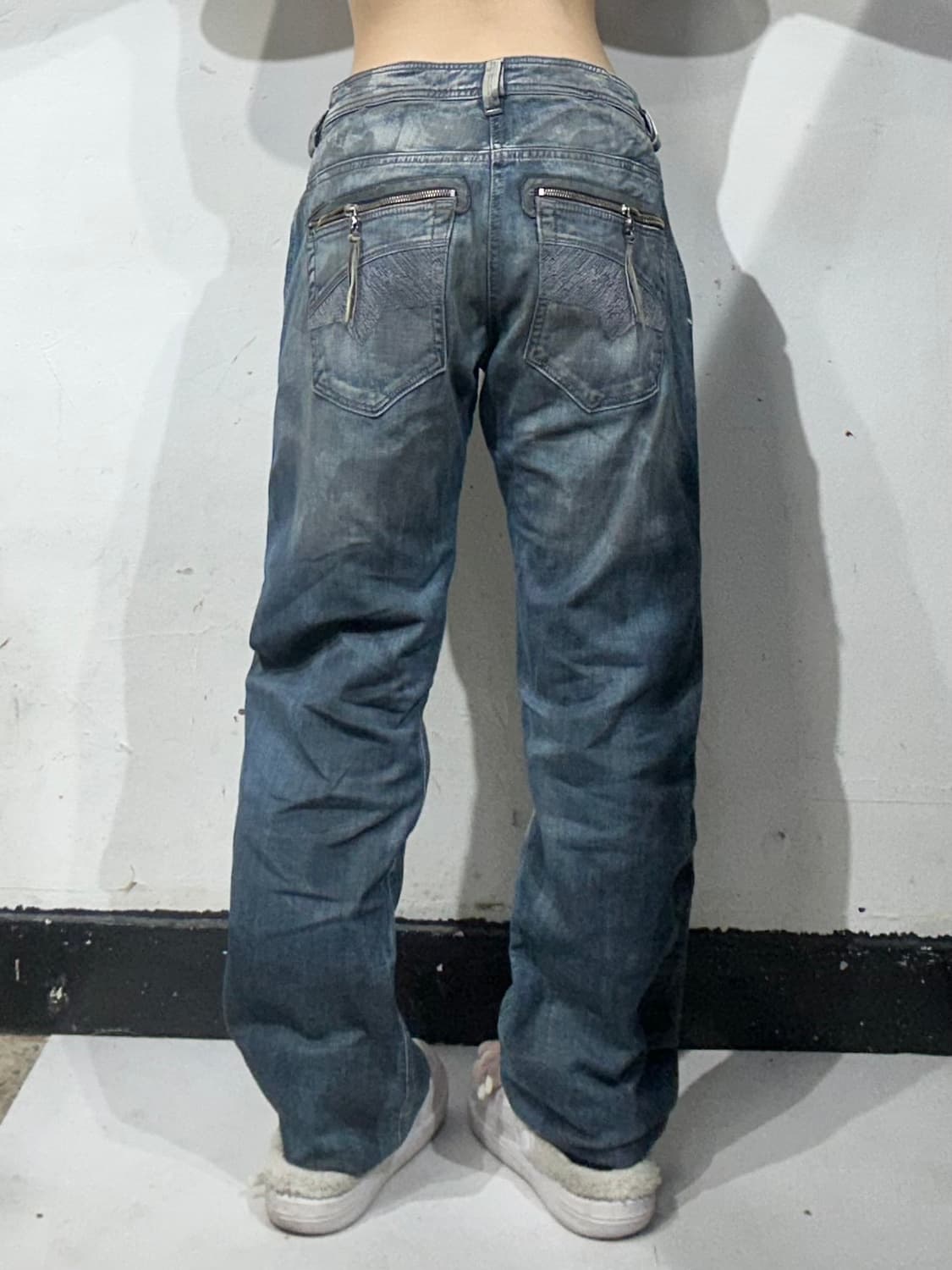 디젤 중청 슬래머 워싱 웨스턴 데님 청바지  상품이미지3