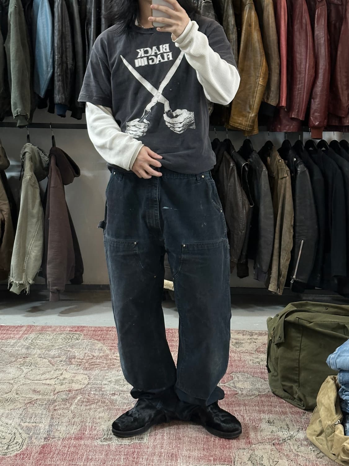 OG USA Made 칼하트 B01 더블니 팬츠 칼하트 썩블니 상품이미지2