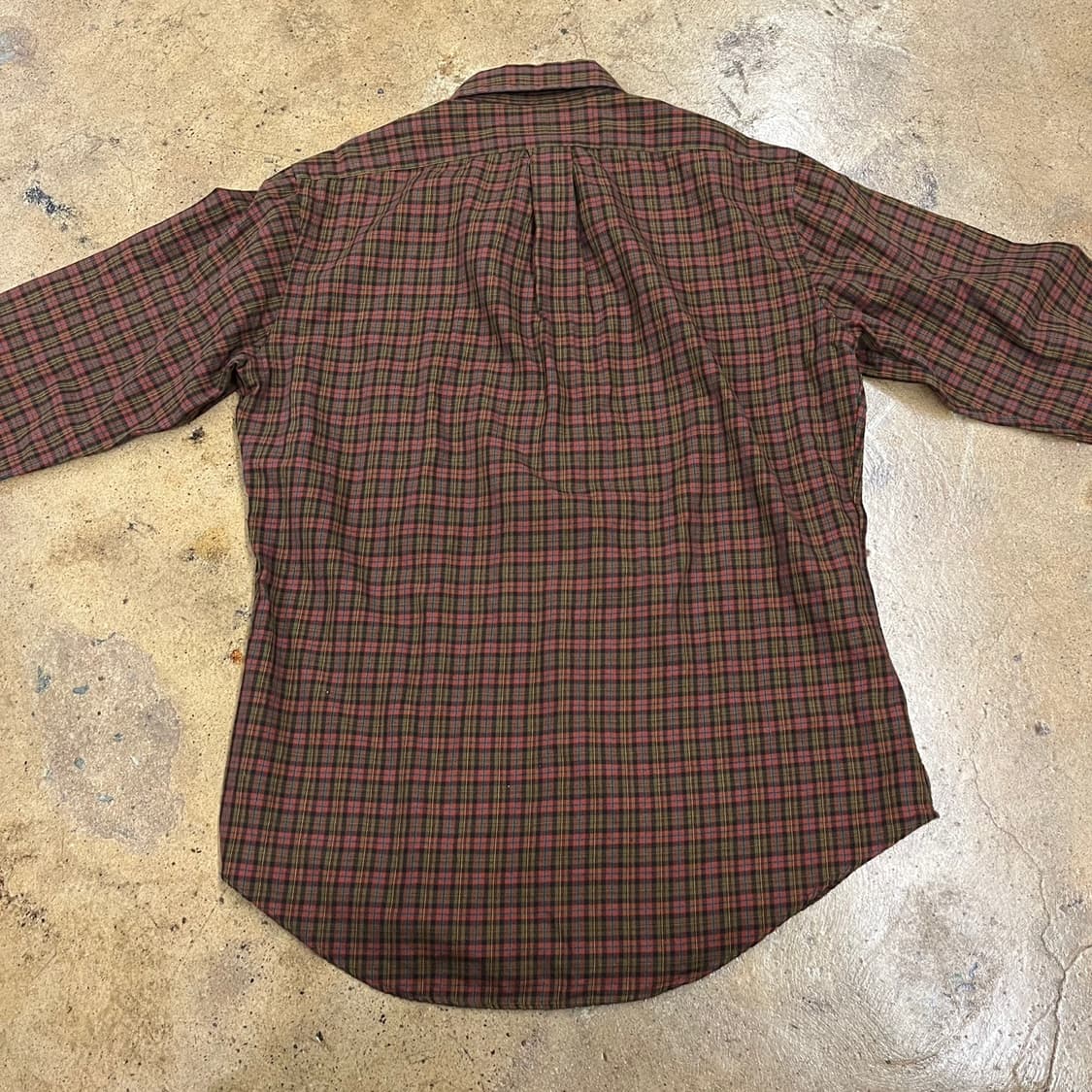 [정품/S] 폴로 랄프로렌 체크 셔츠 브라운 계열 b10 상품이미지4