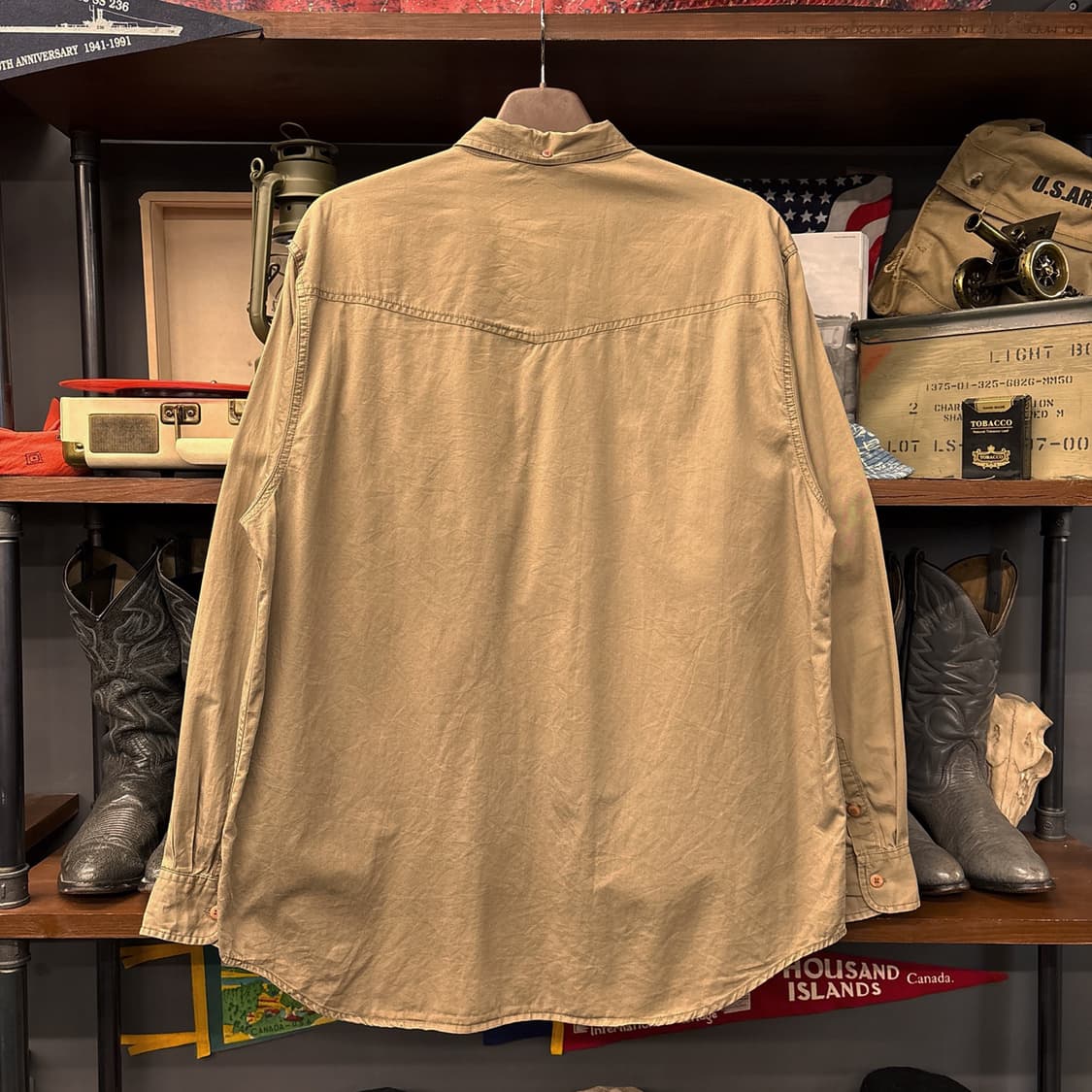 90s 할리데이비슨 러기드 이너포켓 코튼 워크셔츠 N963 상품이미지2