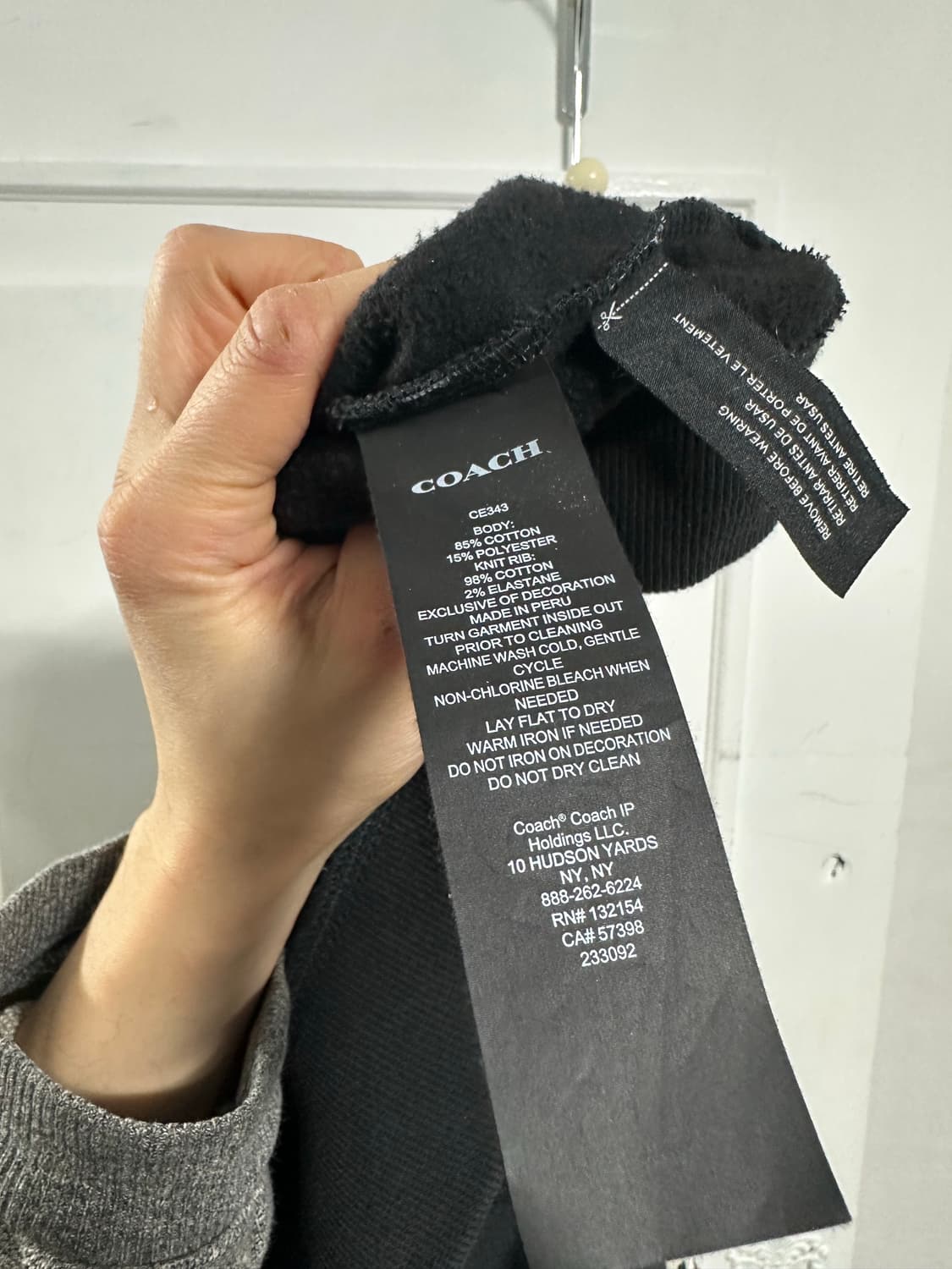 코치 로고 맨투맨 상품이미지5