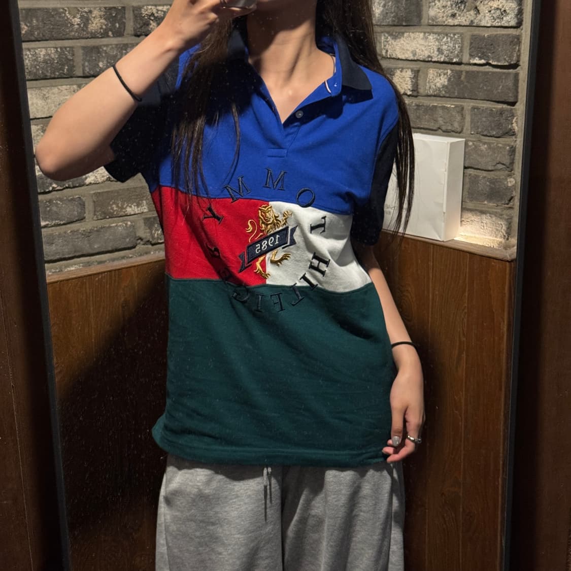S) 타미힐피거 멀티 컬러 반팔 카라티 PK 상품이미지9