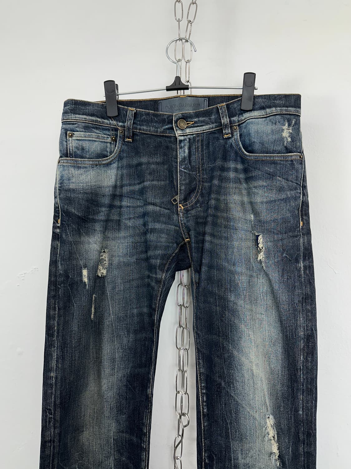Dolce & Gabbana Distressed Slim Denim Pa 상품이미지6