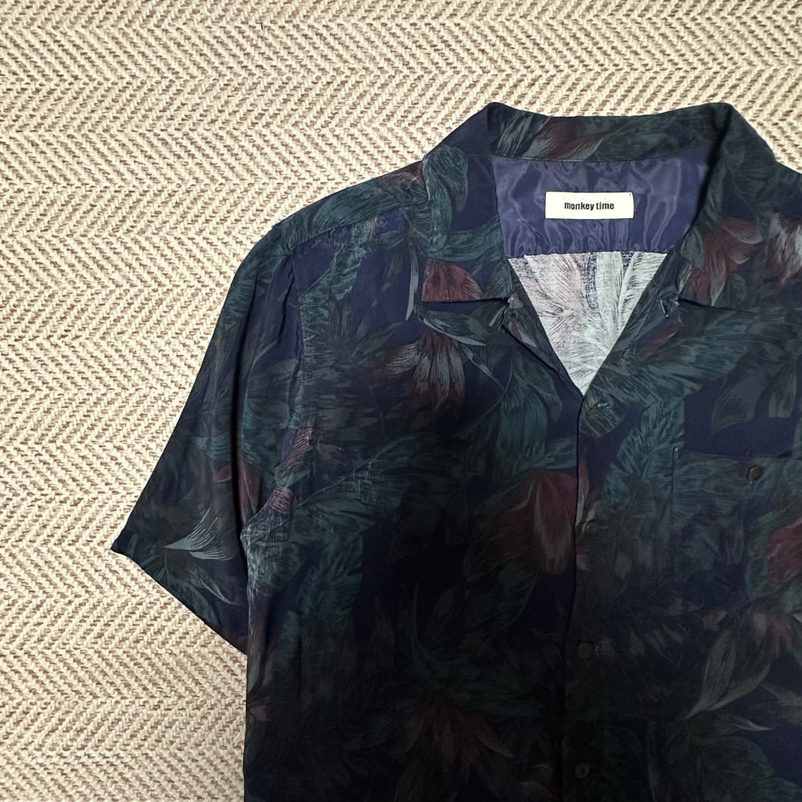 MONKEY TIME rayon hawaiian shirt 상품이미지3