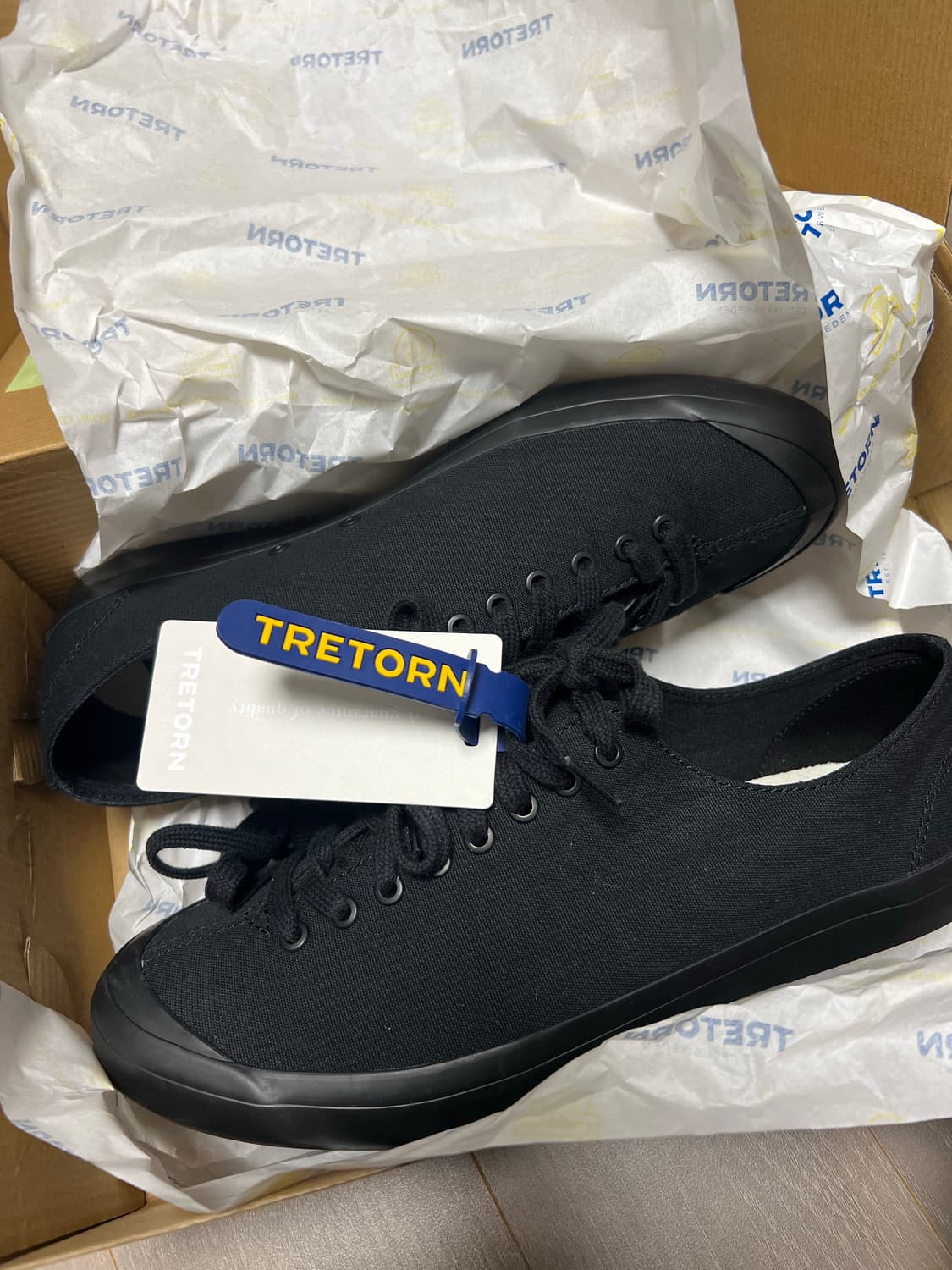 트레통 블랙 캔버스 스니커즈 270 상품이미지3