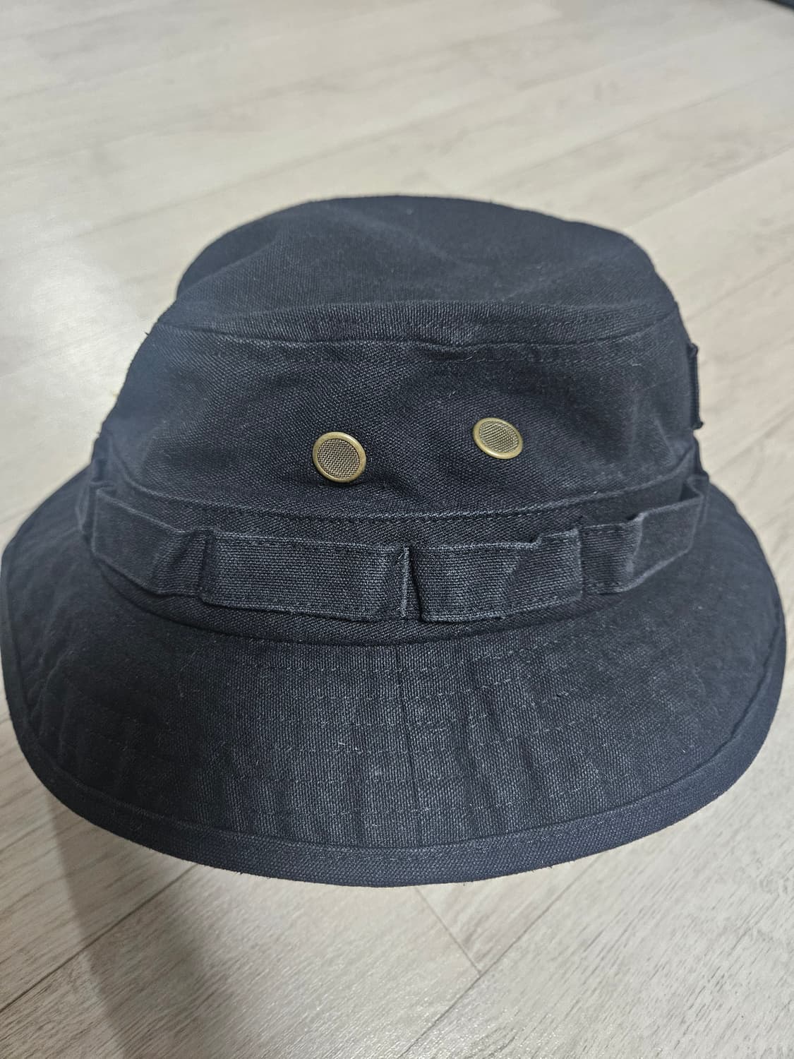 슈프림 워시드 캔버스 부니 블랙 - 24SS 상품이미지2