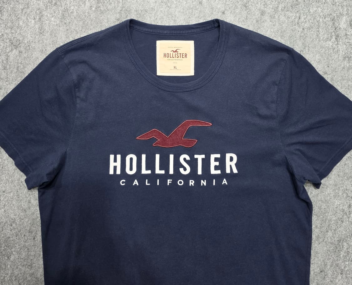 홀리스터 베이직 스펠로고 Y2K 반팔티 XL 상품이미지3