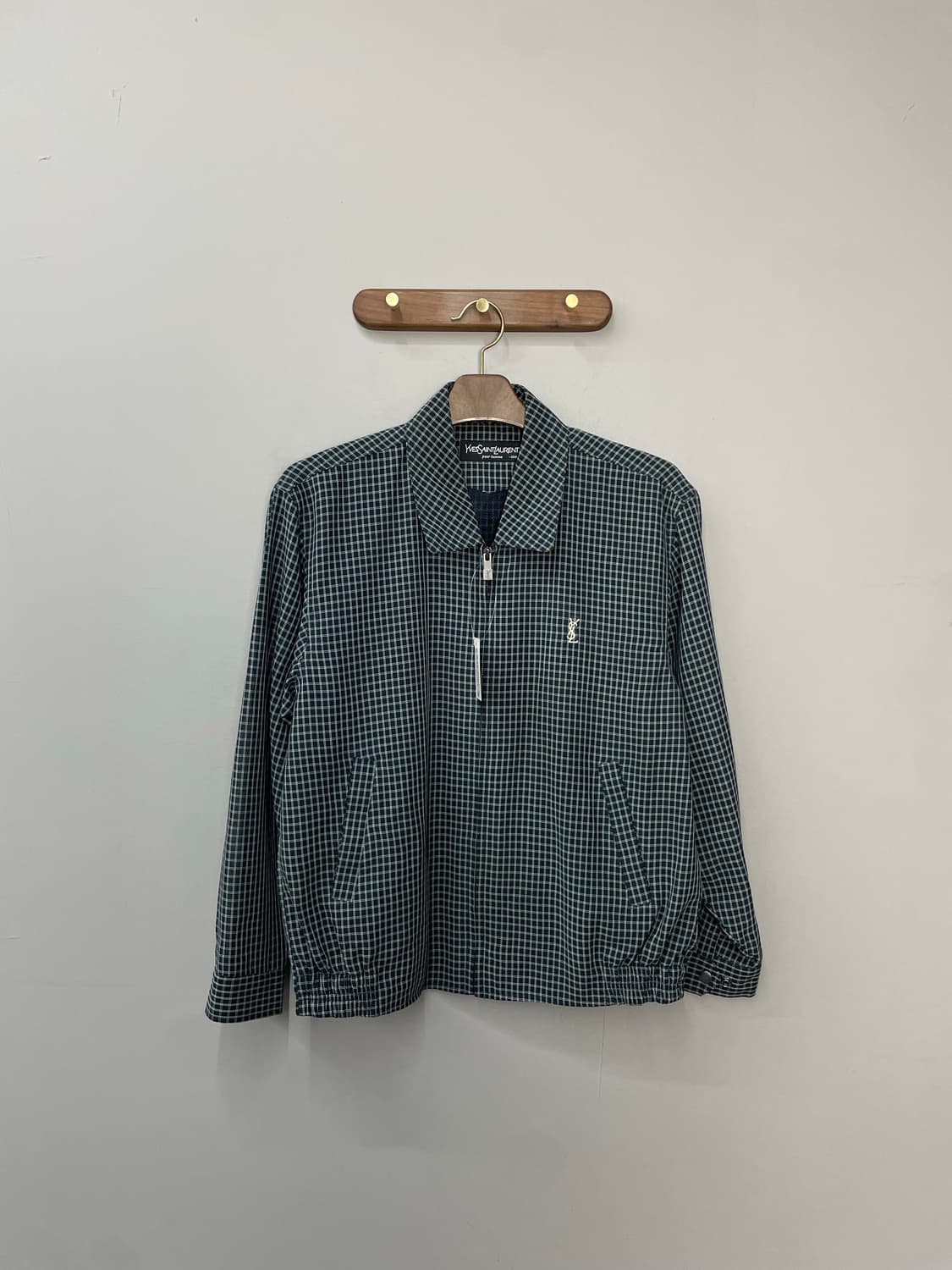 입생로랑 체크 블루종 자켓 H1768 상품이미지2