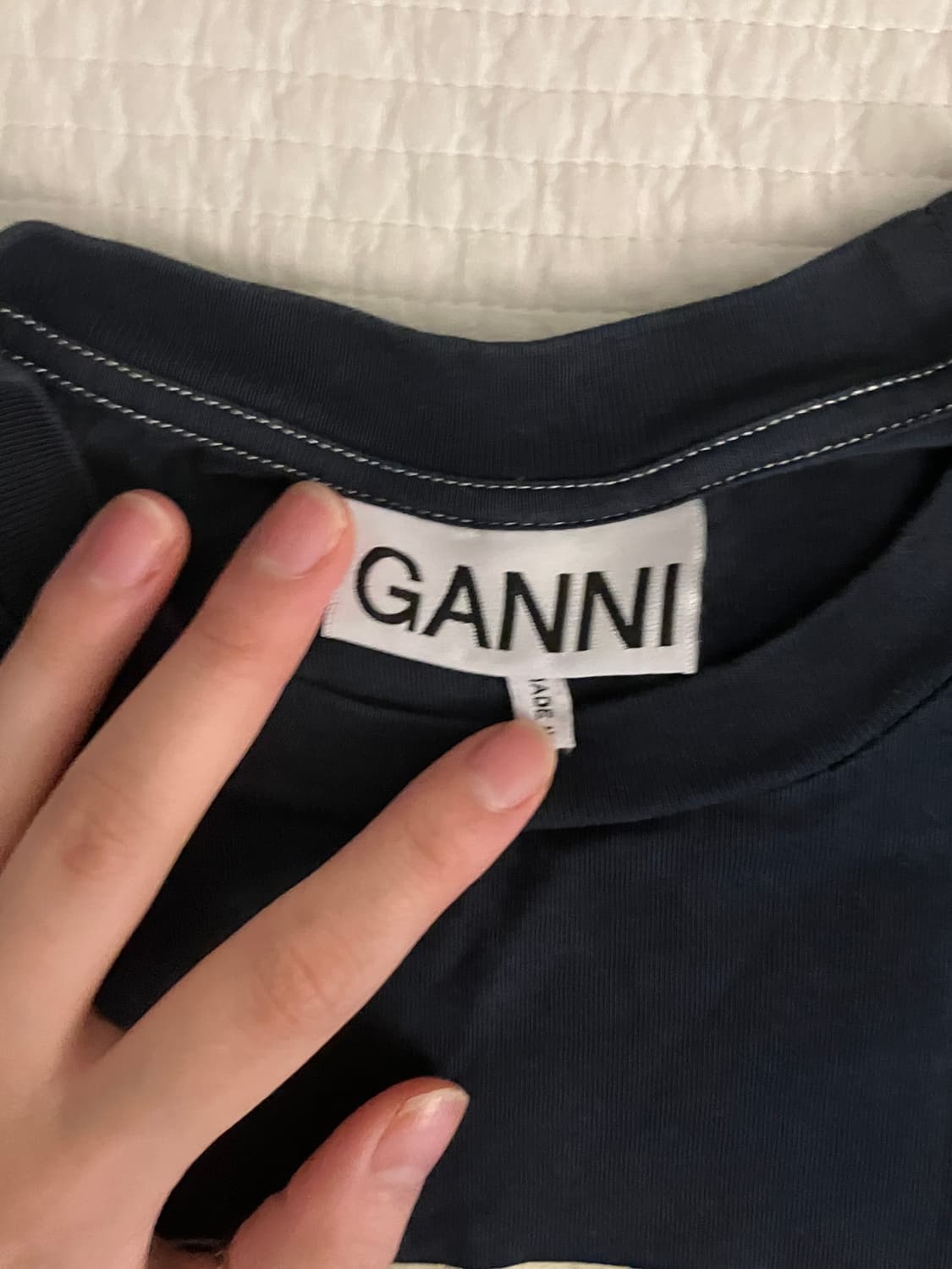 가니 ganni 스마일 프린팅 티셔츠 XS 상품이미지3