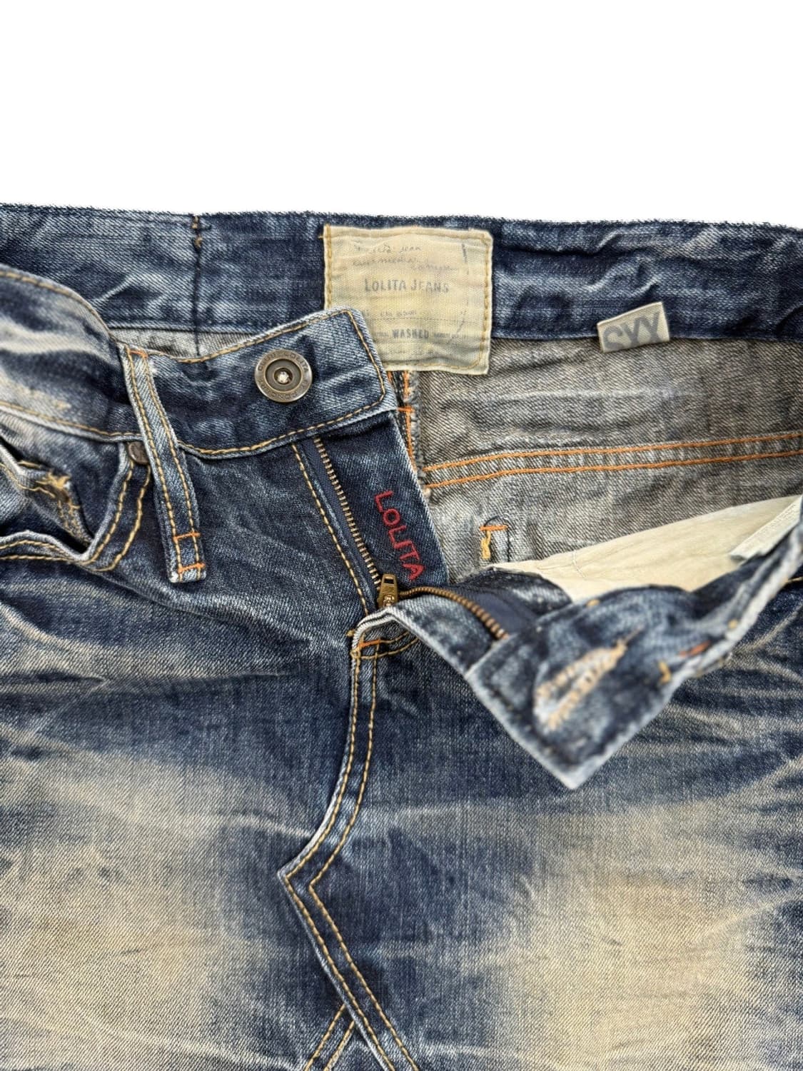 빈티지 Lolita jeans 펑크 로우라이즈 데님 스커트 상품이미지5