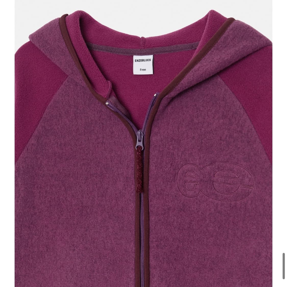 엔조블루스 플리스 집업 후디 퍼플 상품이미지7