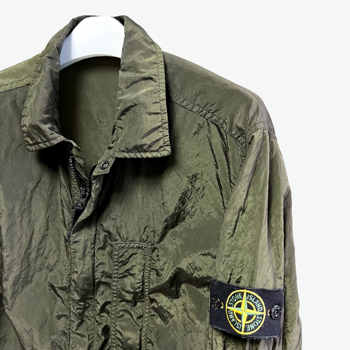 [L/매장판] 스톤아일랜드 나일론 메탈 오버셔츠 자켓 상품이미지5